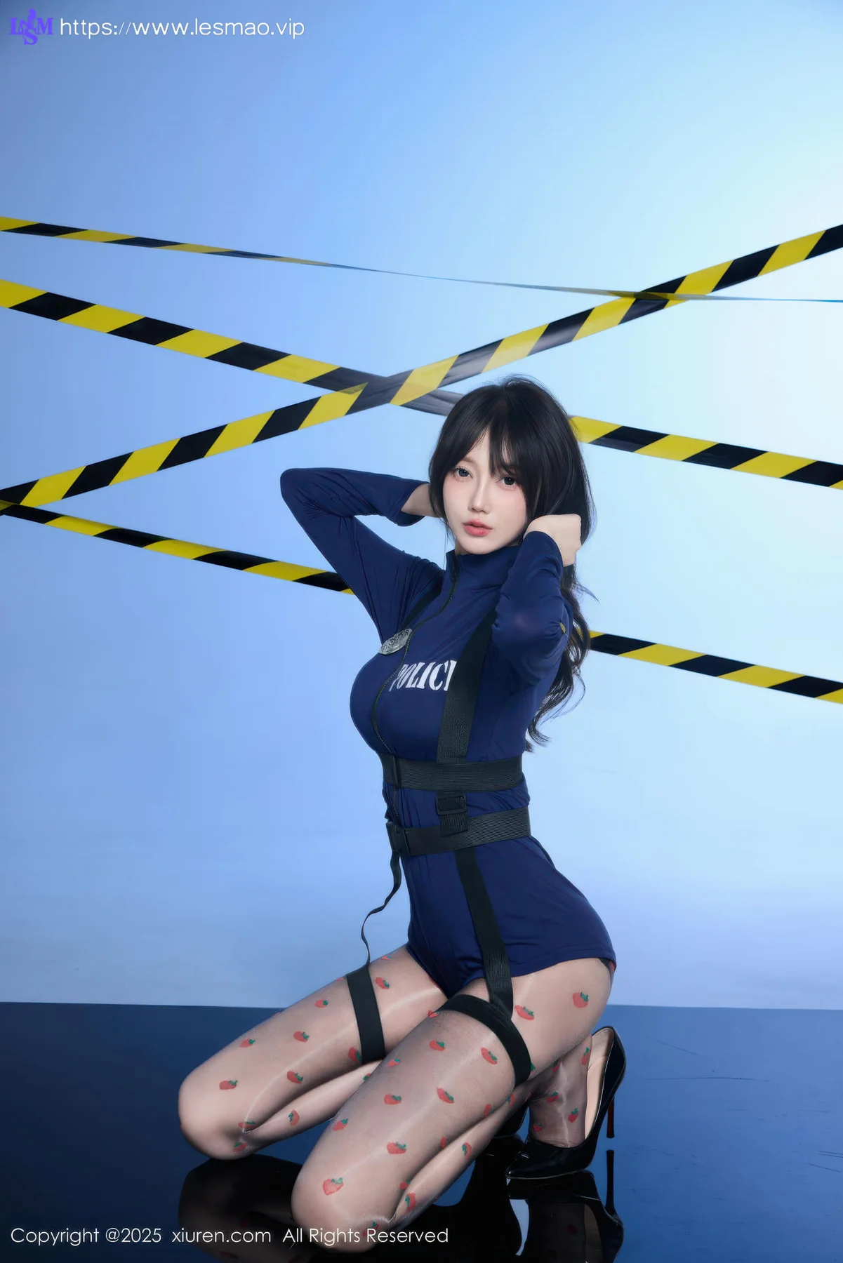 XiuRen 秀人 No.10544 玥儿玥er 蓝色制服诱惑 - 1