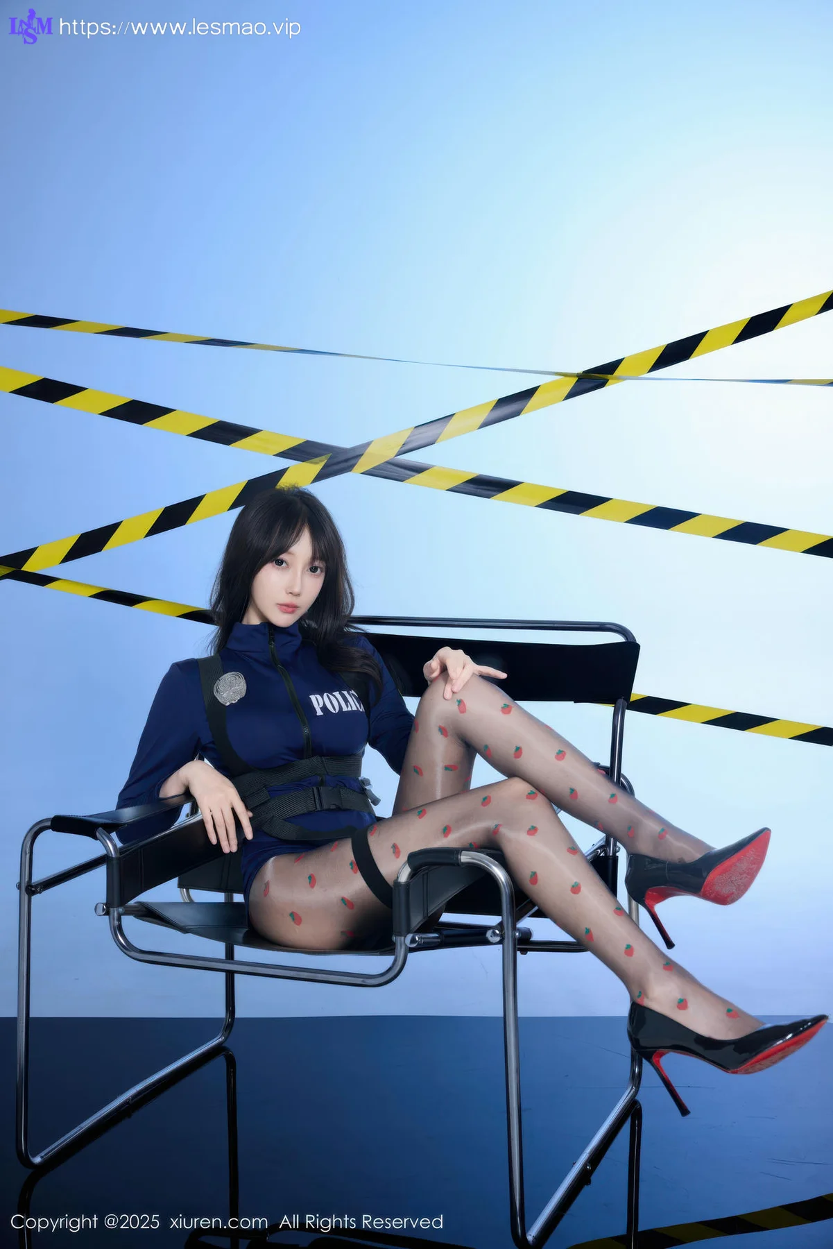 XiuRen 秀人 No.10544 玥儿玥er 蓝色制服诱惑 - 7