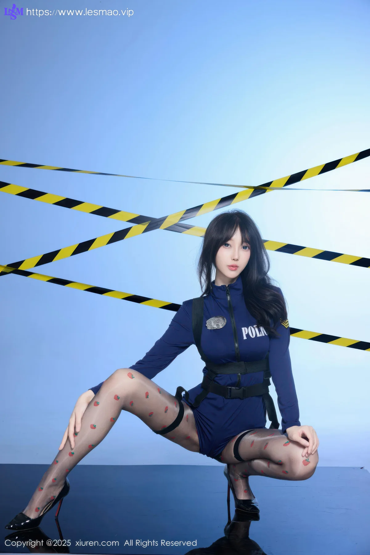 XiuRen 秀人 No.10544 玥儿玥er 蓝色制服诱惑 - 1