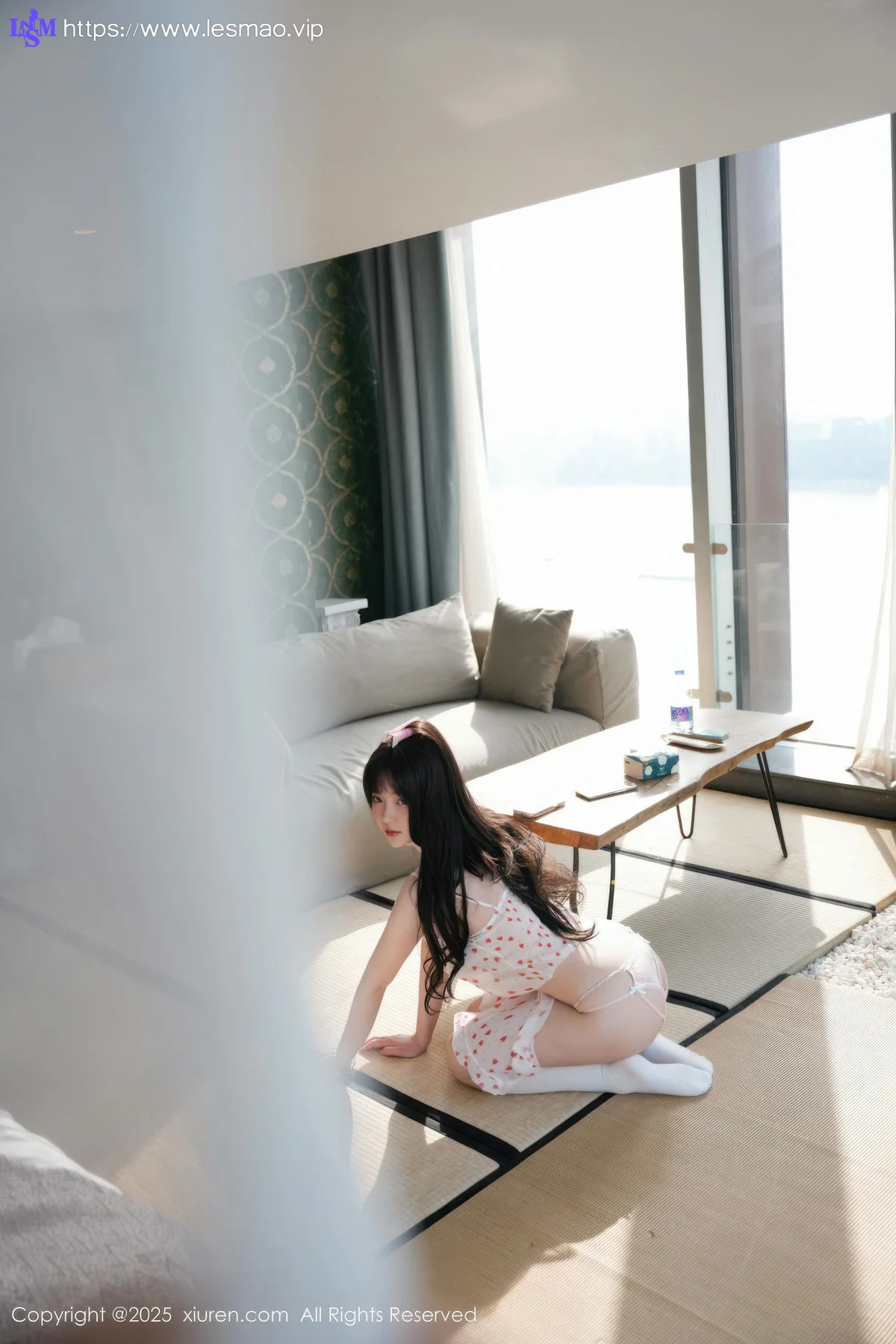 XiuRen 秀人 No.10556 软情 清纯美女波点吊带 - 9