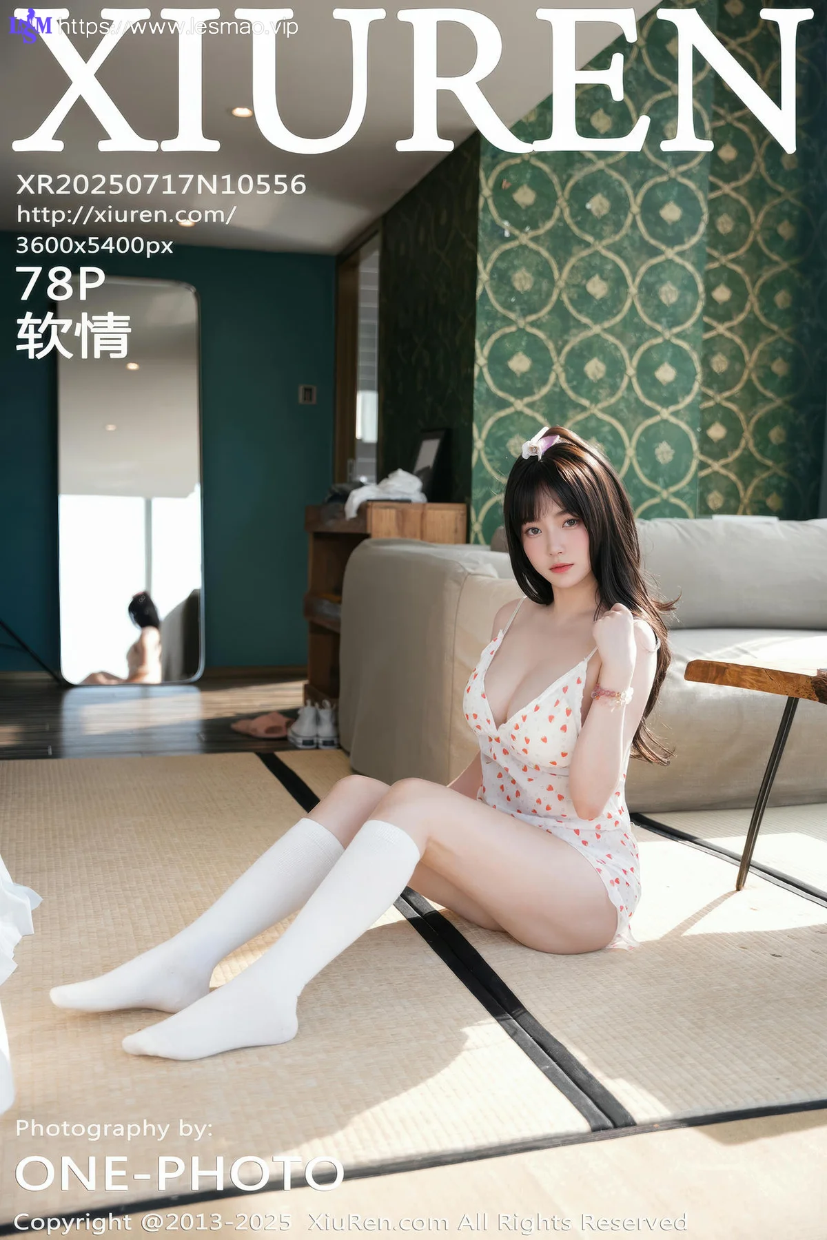 XiuRen 秀人 No.10556 软情 清纯美女波点吊带 - 9