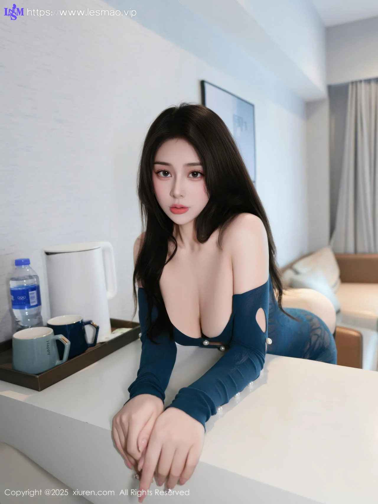 XiuRen 秀人 No.10557 云璎珞 蓝色情趣服饰 - 2