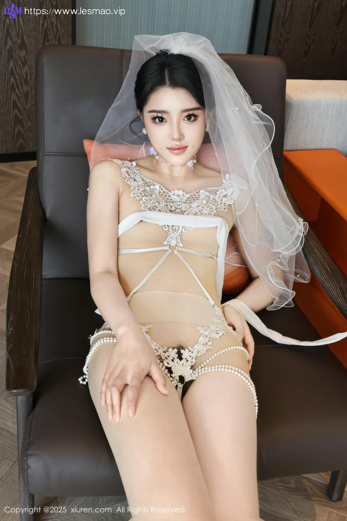 XiuRen 秀人 No.10559 糯梨子 白色婚纱搭配 - 6