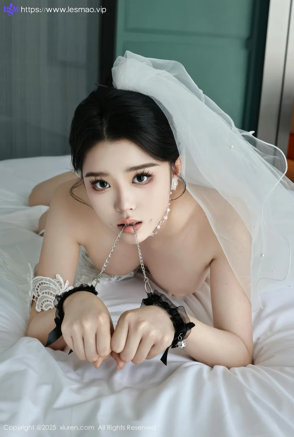 XiuRen 秀人 No.10559 糯梨子 白色婚纱搭配 - 10