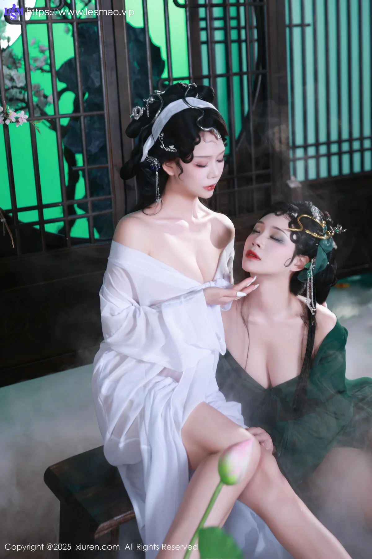 XiuRen 秀人 No.10561 玫瑰我爱你 首次合体古风场景《青蛇》主题拍摄模特合集 - 9