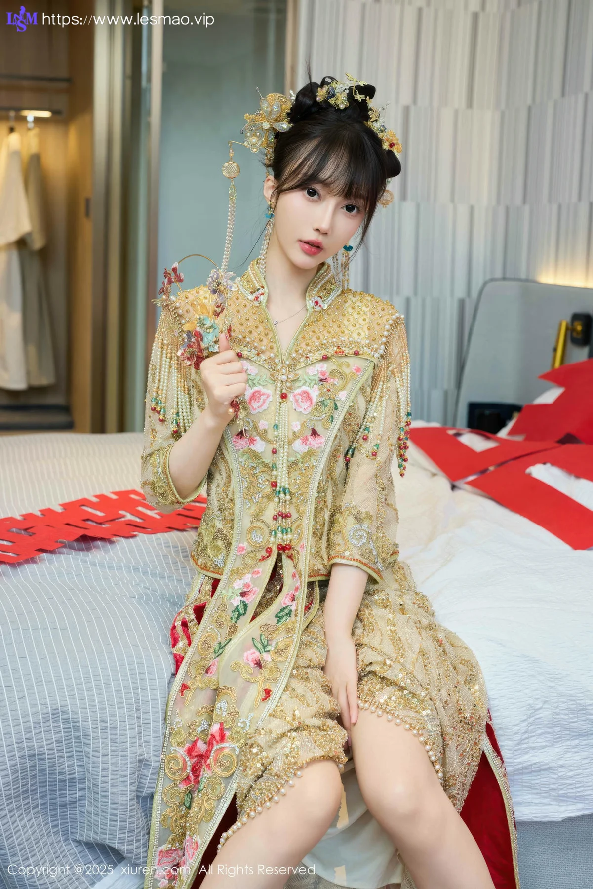 XiuRen 秀人 No.10567 玥儿玥er 婚纱制服诱惑 - 1
