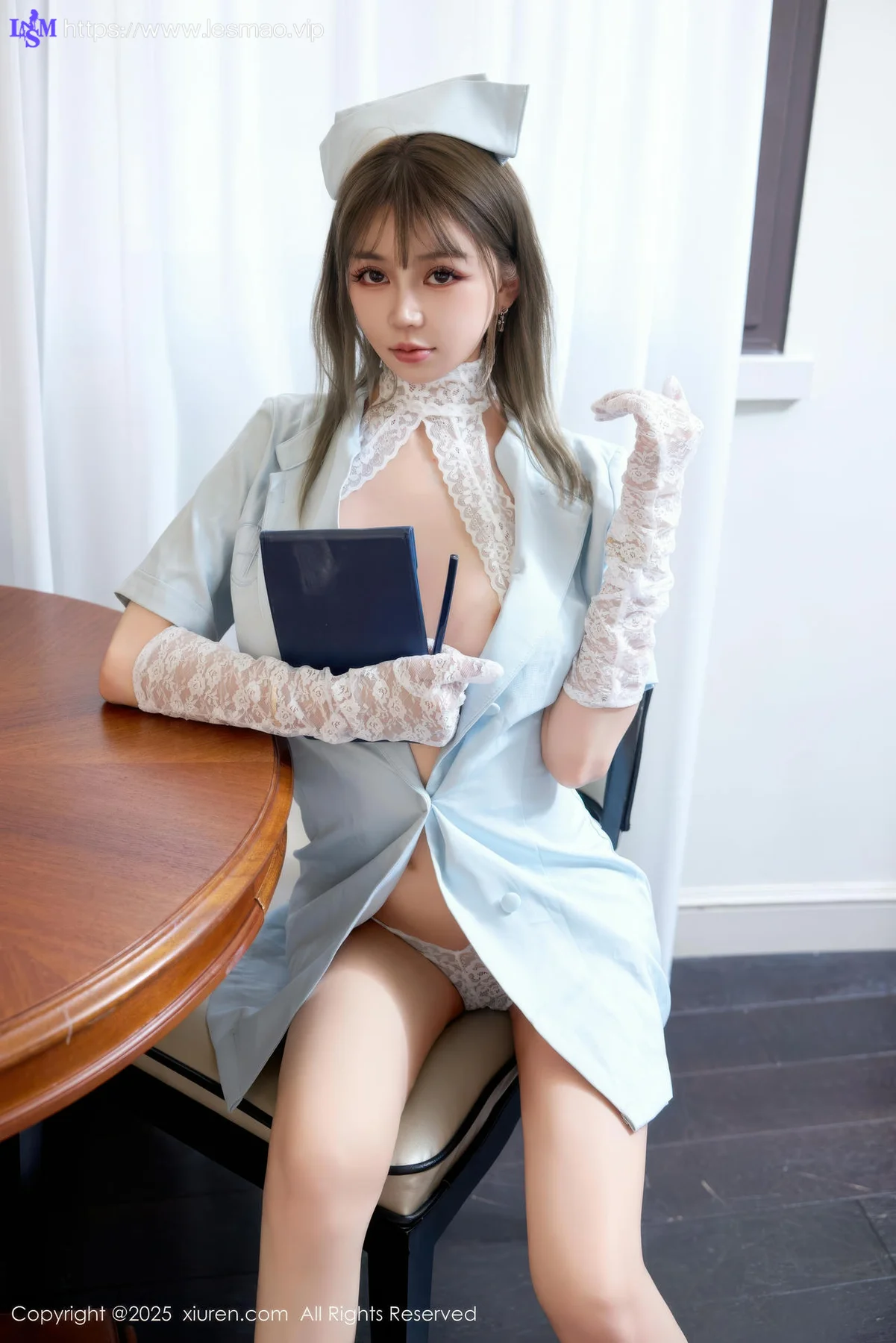 XiuRen 秀人 No.10570 Zoe柚柚 护士爆乳蕾丝 - 1