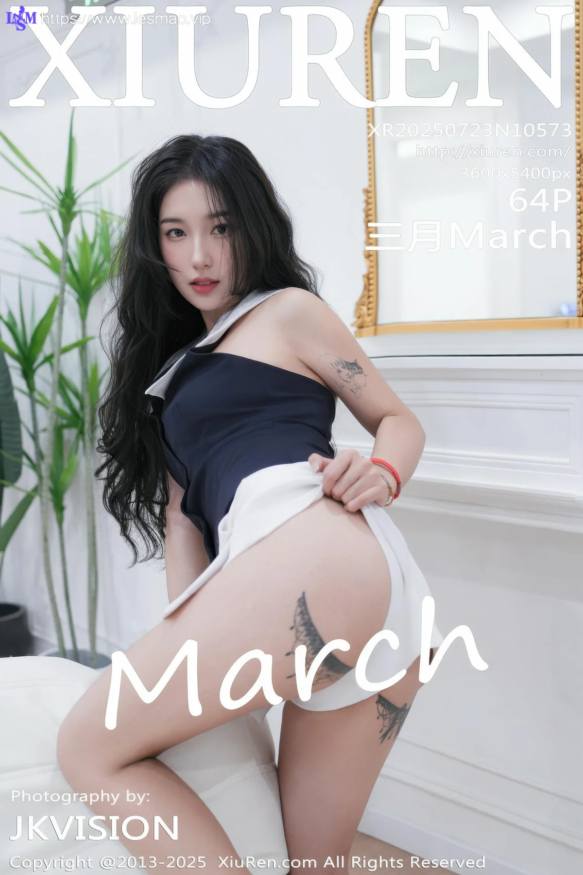 XiuRen 秀人 No.10573 三月March 性感黑白礼服 - 5