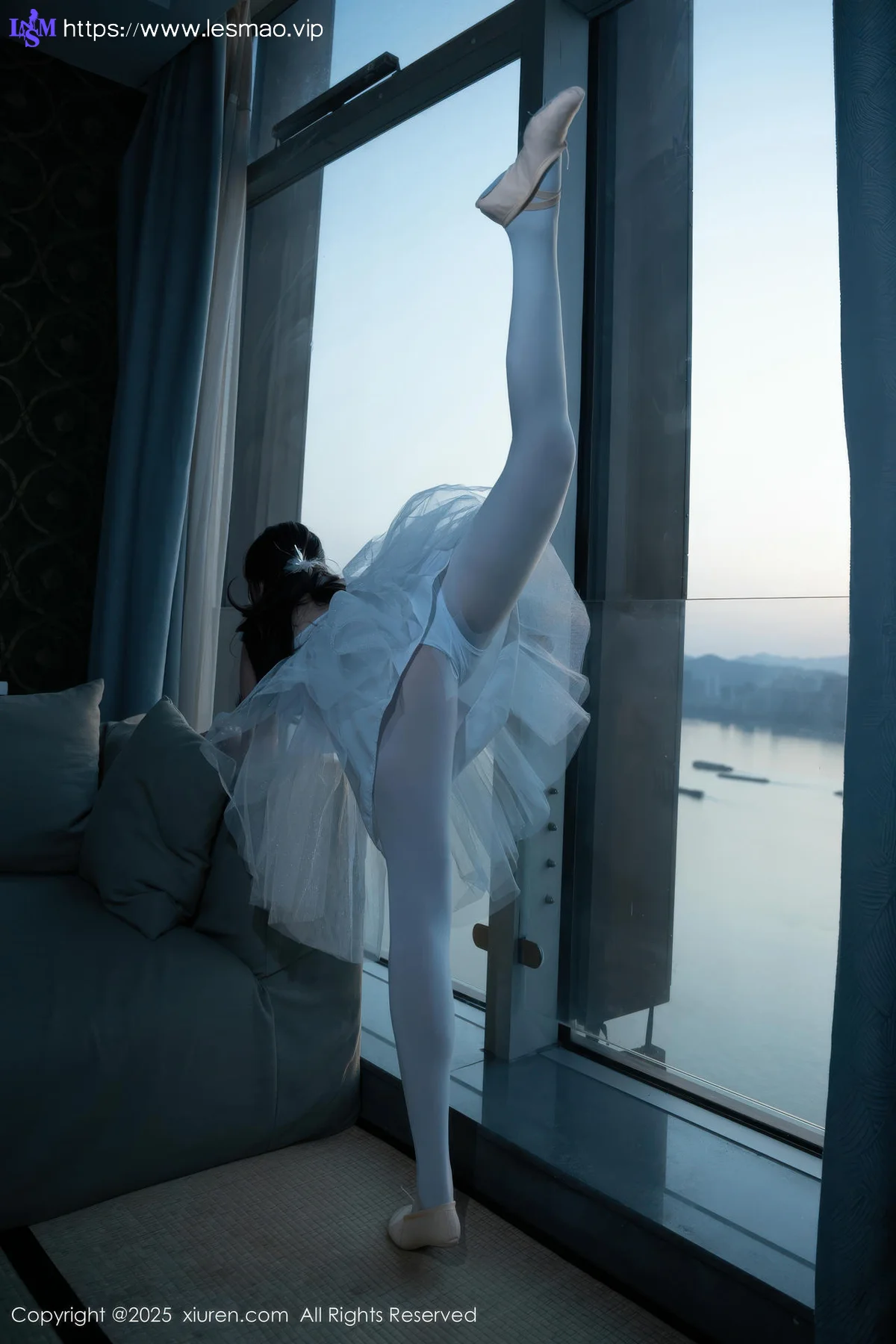 XiuRen 秀人 No.10575 软情 白色芭蕾服 - 5