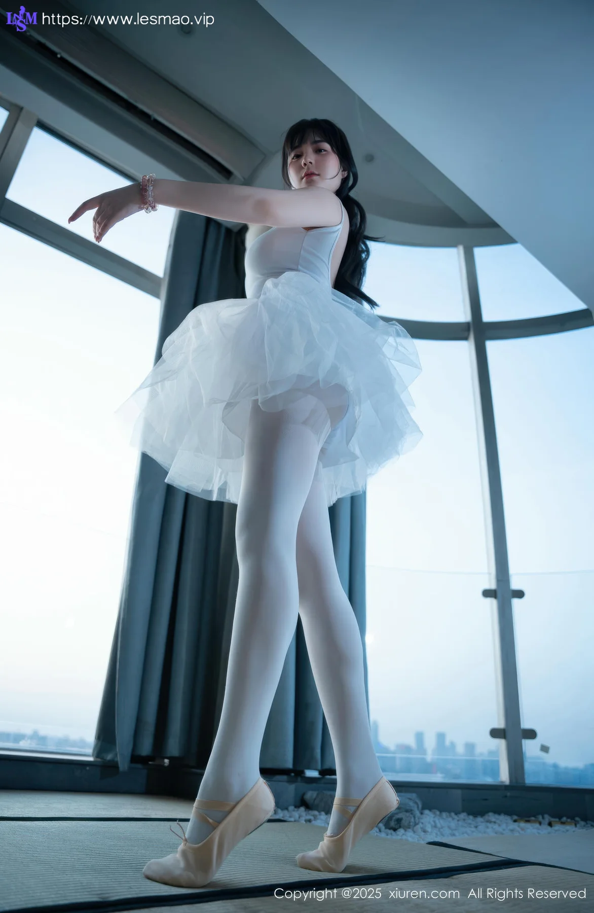 XiuRen 秀人 No.10575 软情 白色芭蕾服 - 5