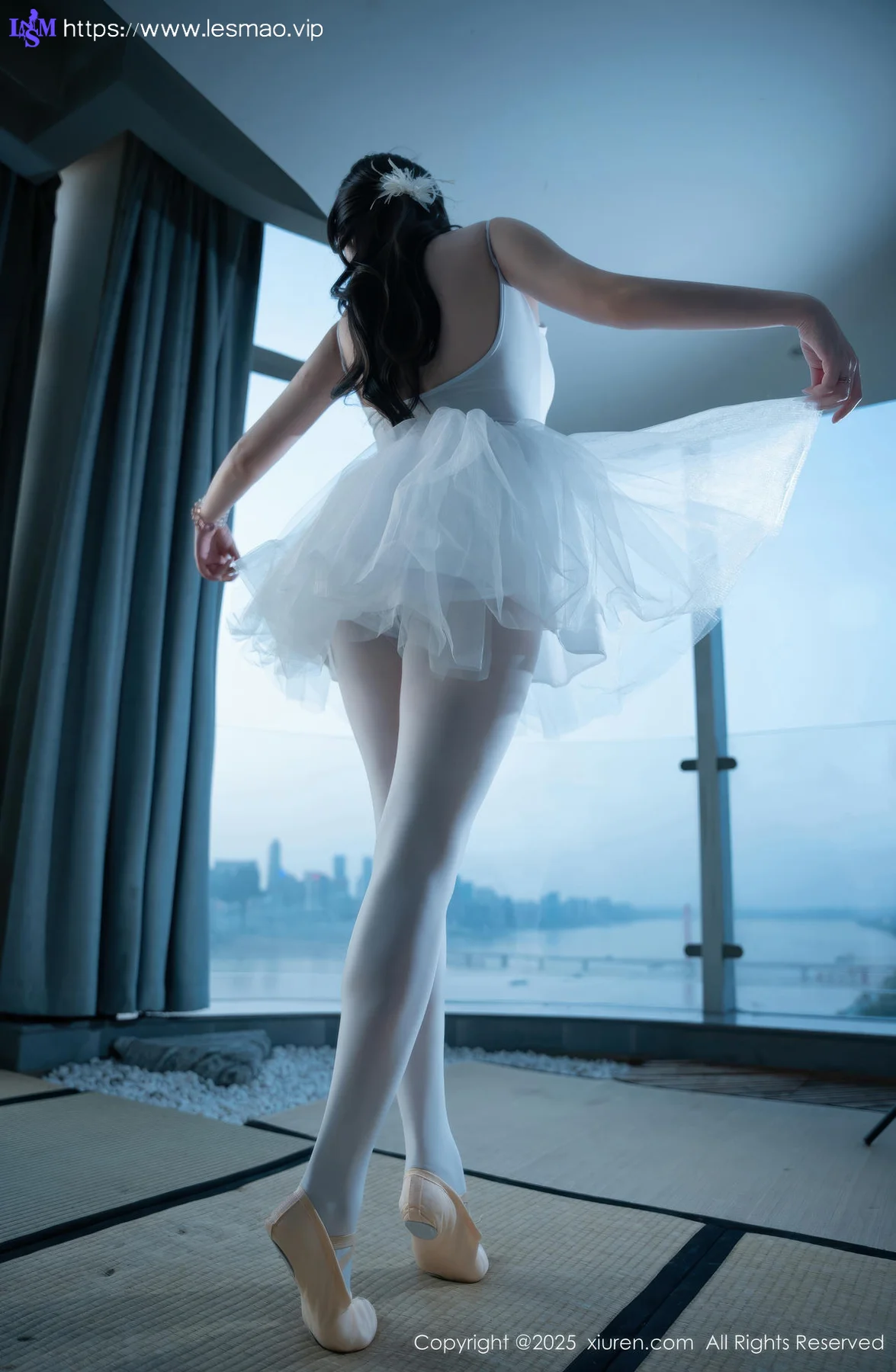 XiuRen 秀人 No.10575 软情 白色芭蕾服 - 4