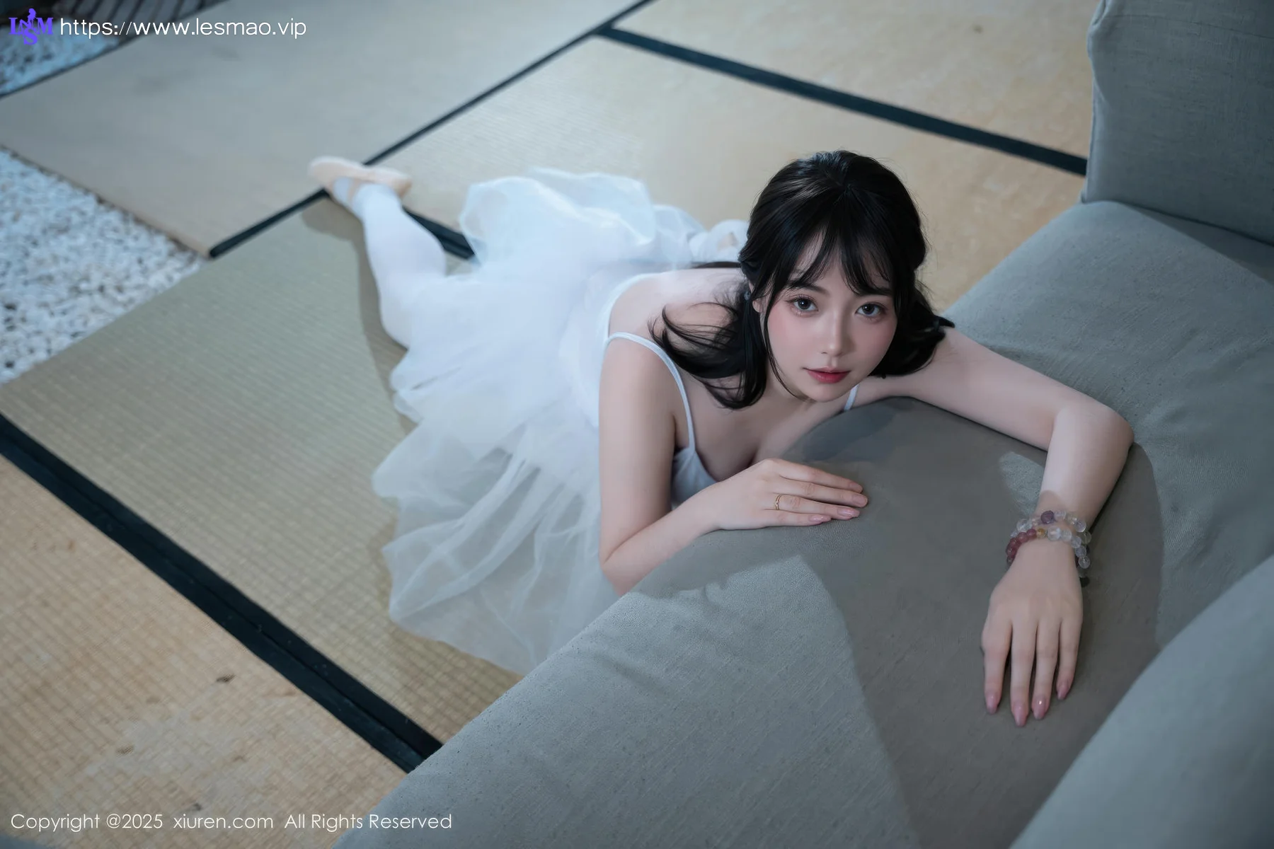 XiuRen 秀人 No.10575 软情 白色芭蕾服 - 8