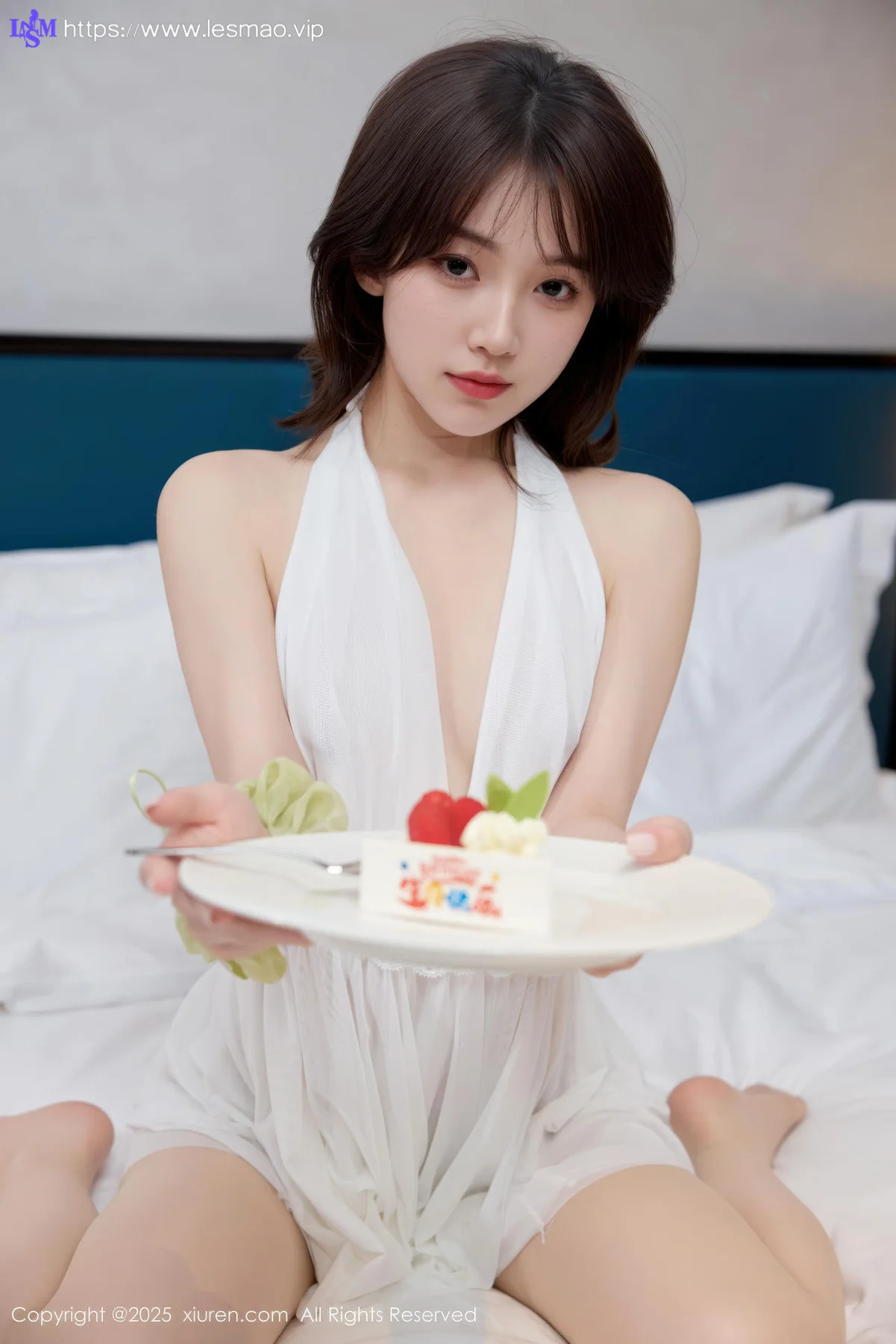 XiuRen 秀人 No.10584 汁汁 白色连衣短裙 - 8