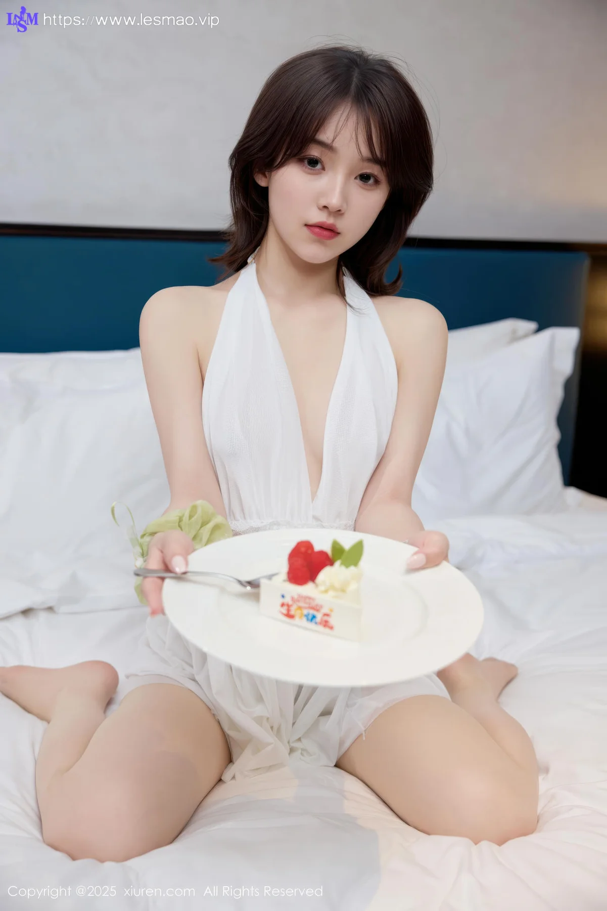 XiuRen 秀人 No.10584 汁汁 白色连衣短裙 - 9