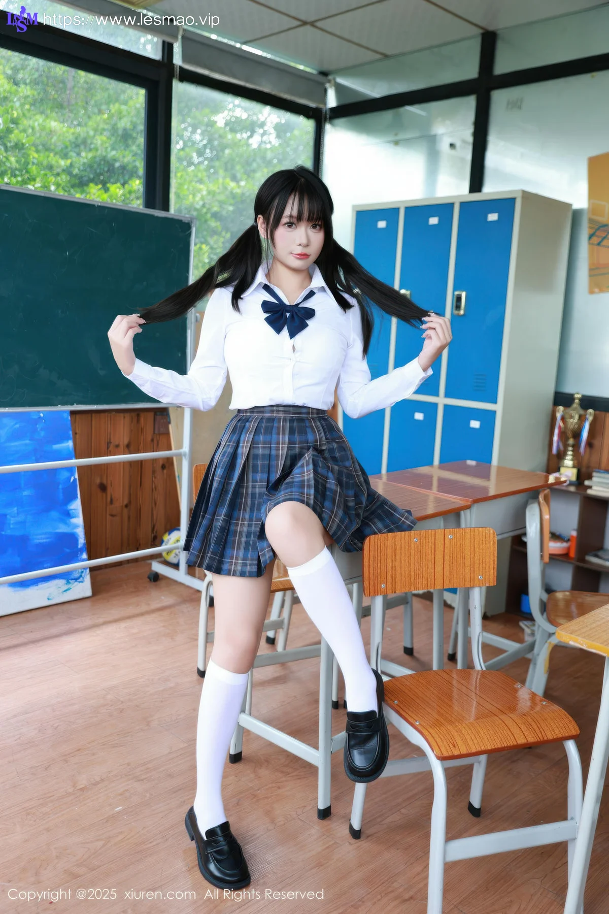 XiuRen 秀人 No.10602 水泽 JK制服白色丝袜 - 2