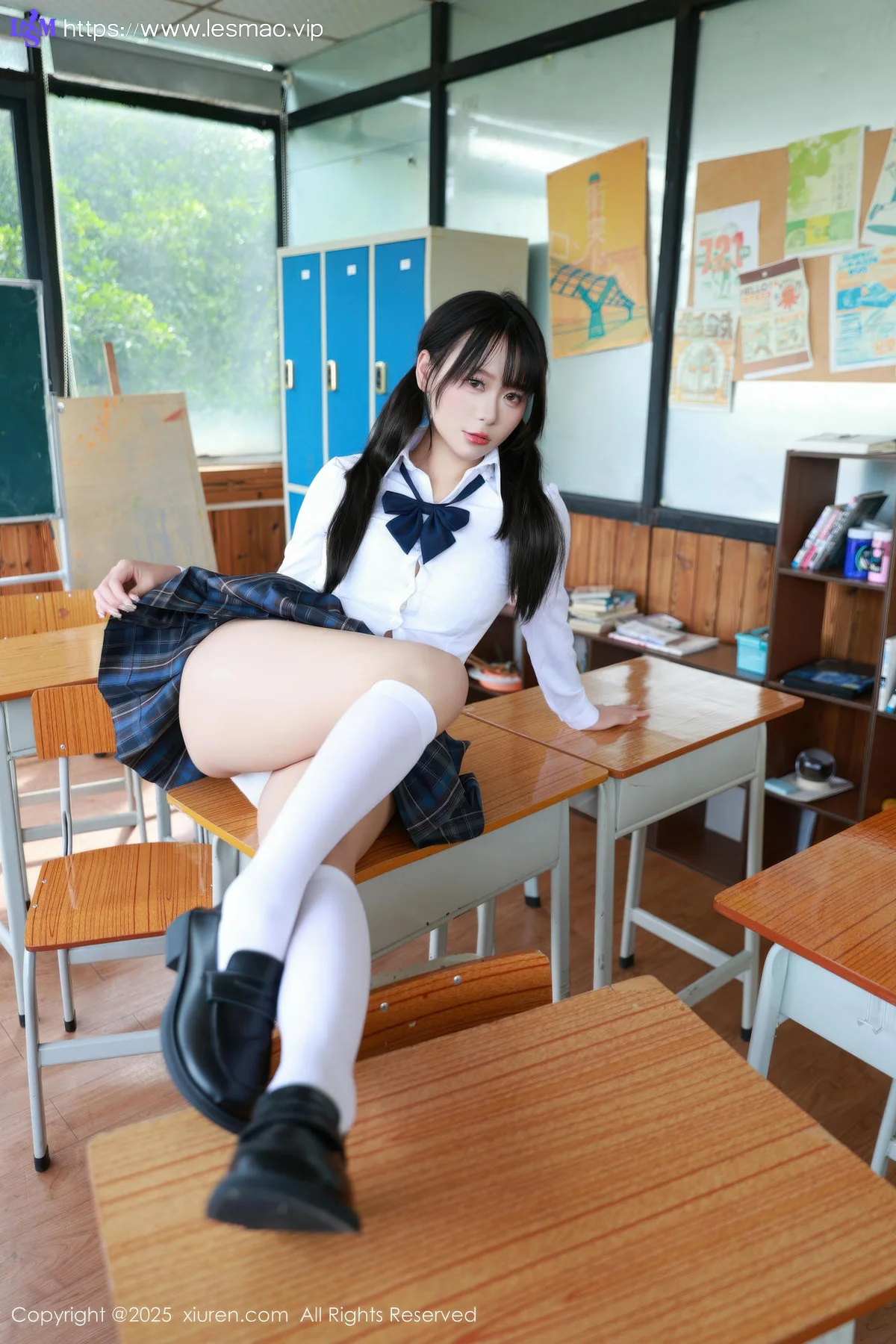 XiuRen 秀人 No.10602 水泽 JK制服白色丝袜 - 7