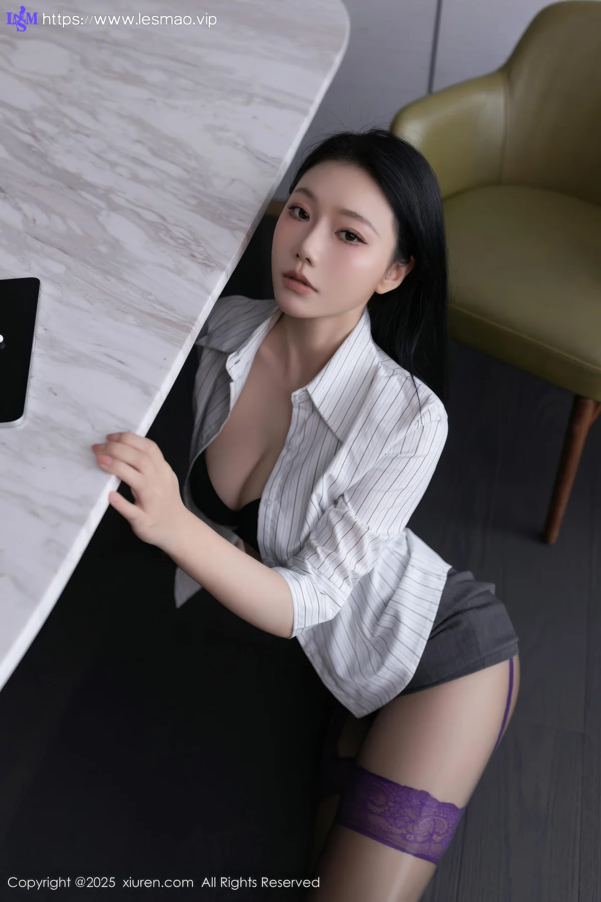 XiuRen 秀人 No.10623 安然anran OL服饰魅惑黑丝 - 3