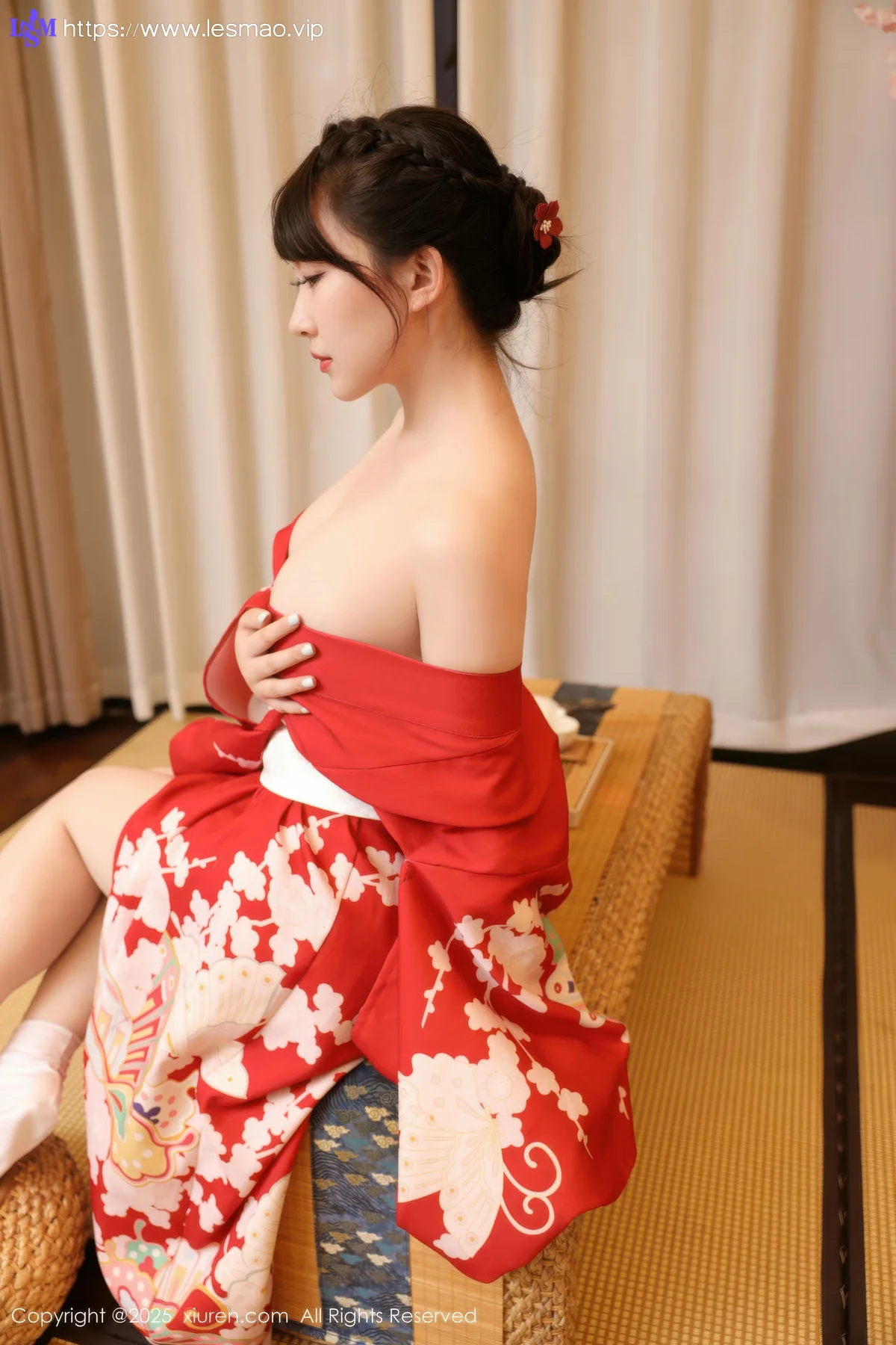 XiuRen 秀人 No.10624 李沁恩lrene 性感红色服饰 - 4