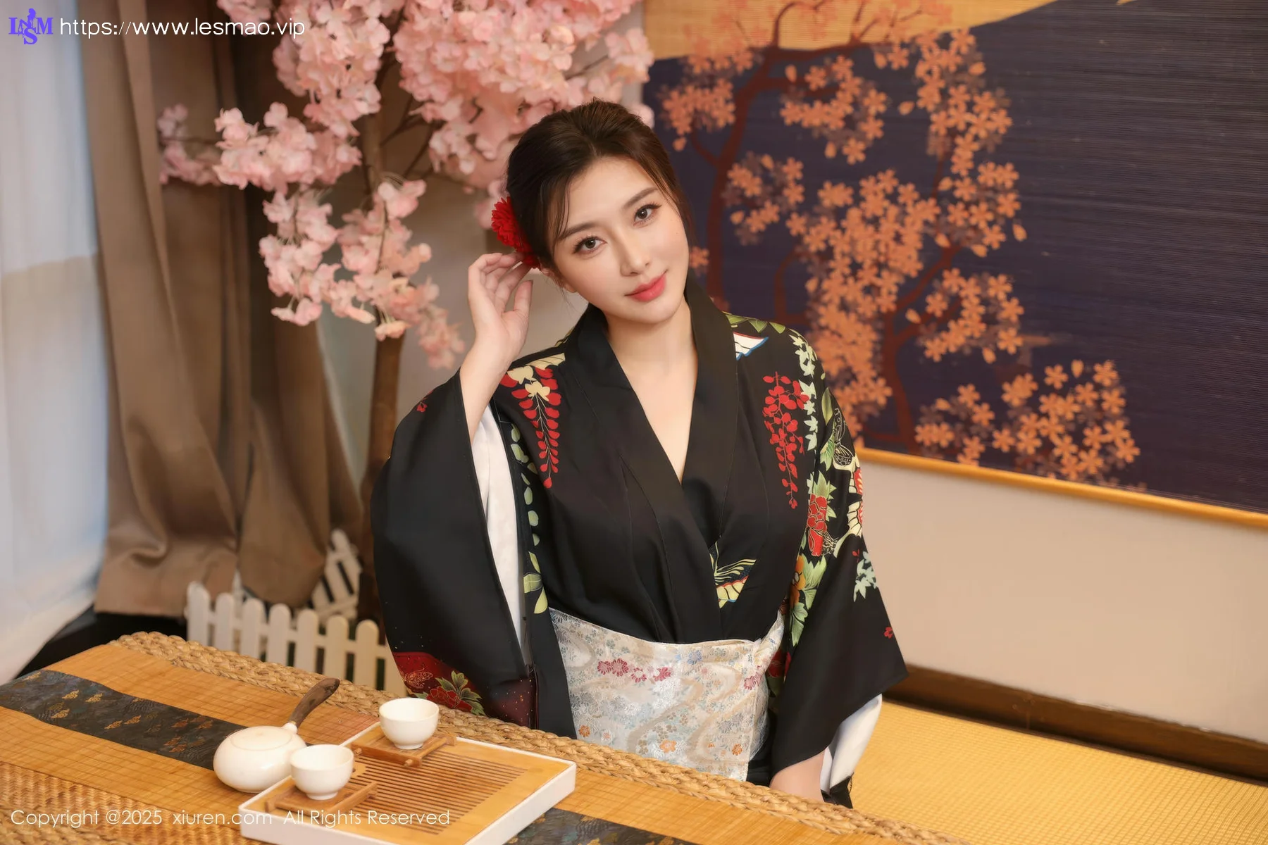 XiuRen 秀人 No.10627 苏一诺 黑色服饰身姿婀娜 - 2