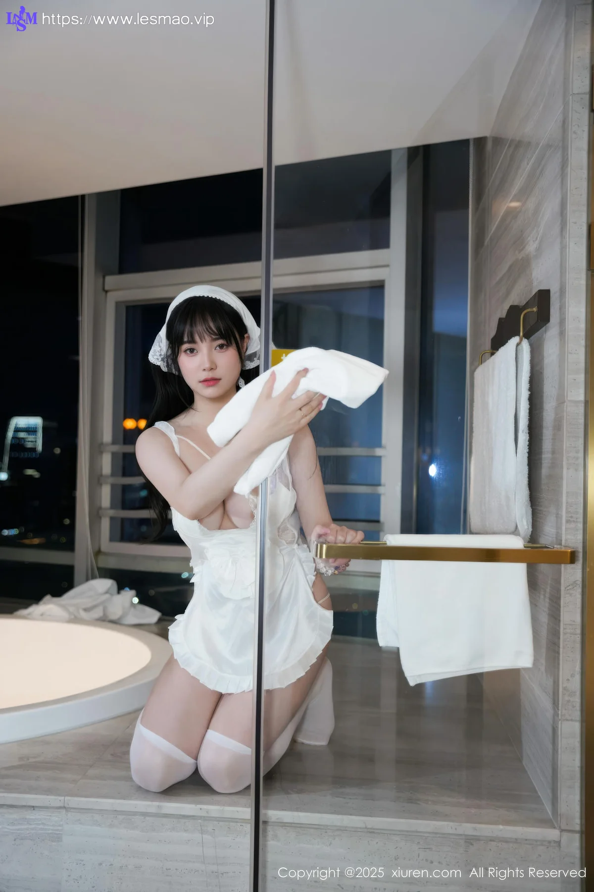 XiuRen 秀人 No.10631 软情 白色女仆装扮 - 3