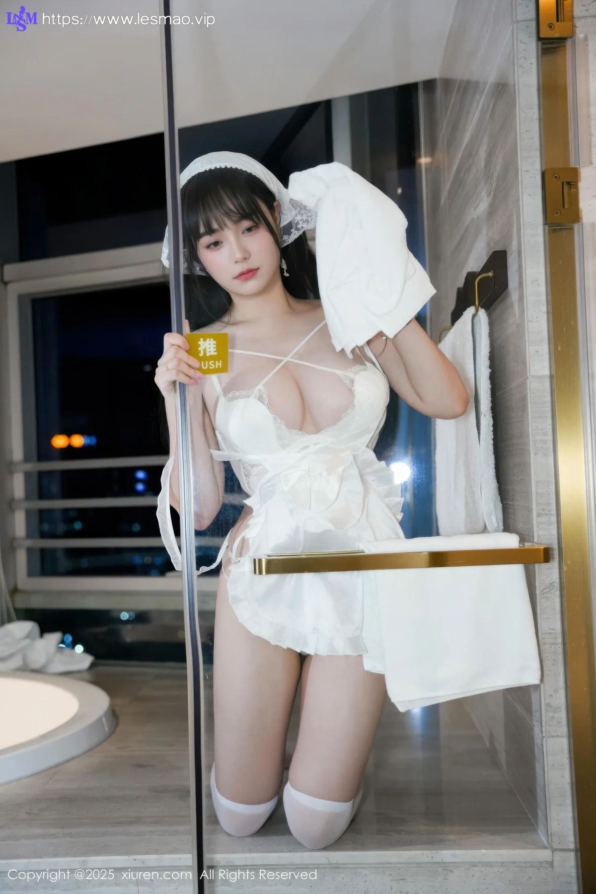 XiuRen 秀人 No.10631 软情 白色女仆装扮 - 6