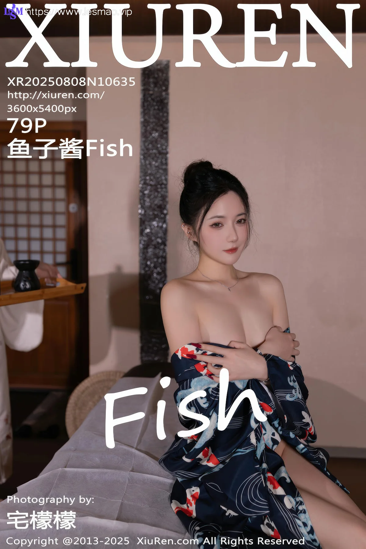 XiuRen 秀人 No.10635 鱼子酱Fish 灰色衬衫魅惑黑丝 - 10