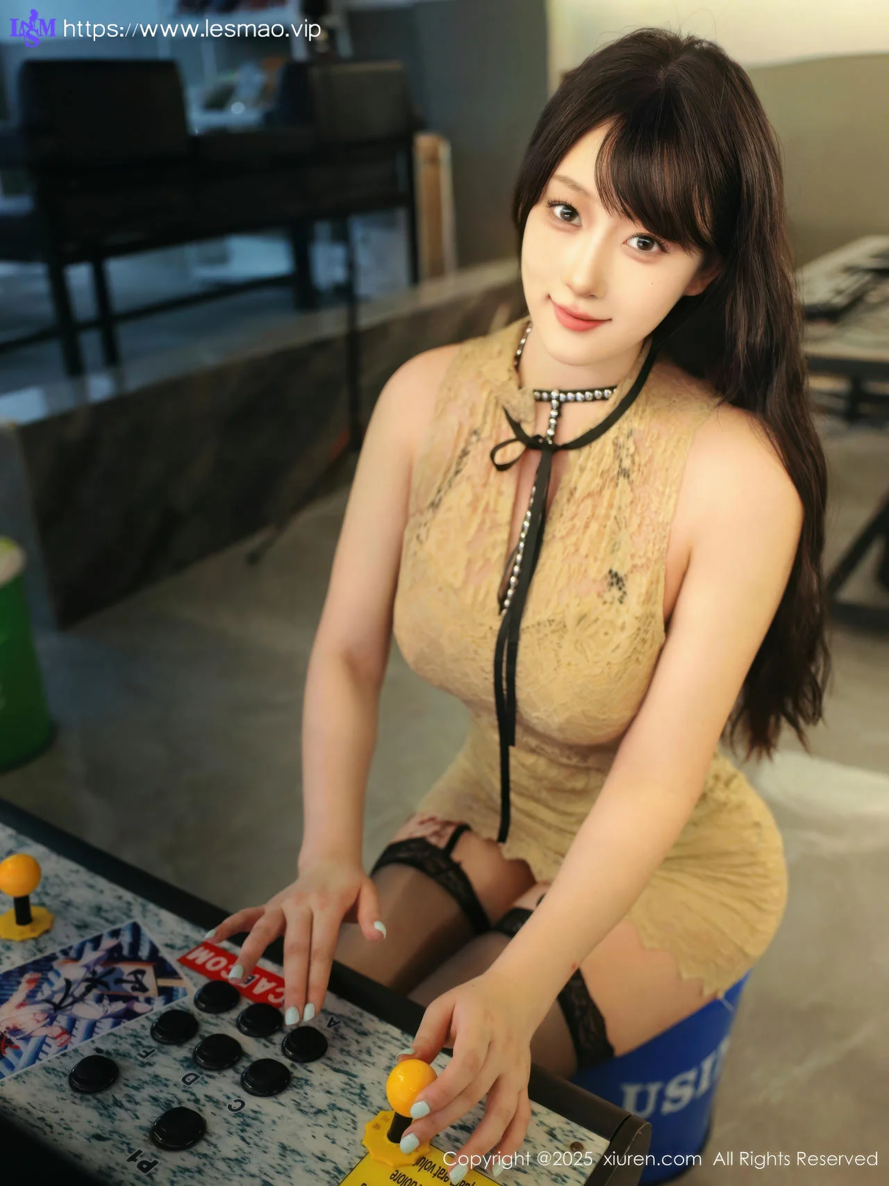 XiuRen 秀人 No.10643 李沁恩lrene 肉色连衣短裙 - 1