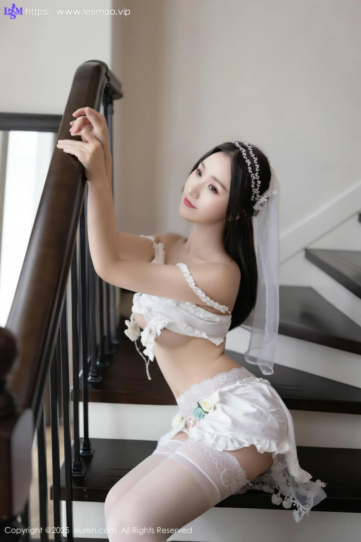 XiuRen 秀人 No.10644 杏子Yada 白色情趣内衣 - 7
