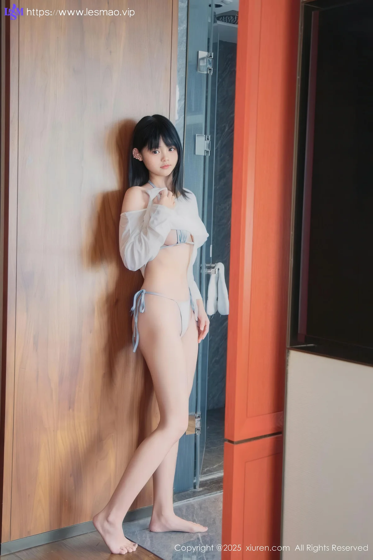 XiuRen 秀人 No.10651 小泠 首套写真蓝色比基尼 - 4