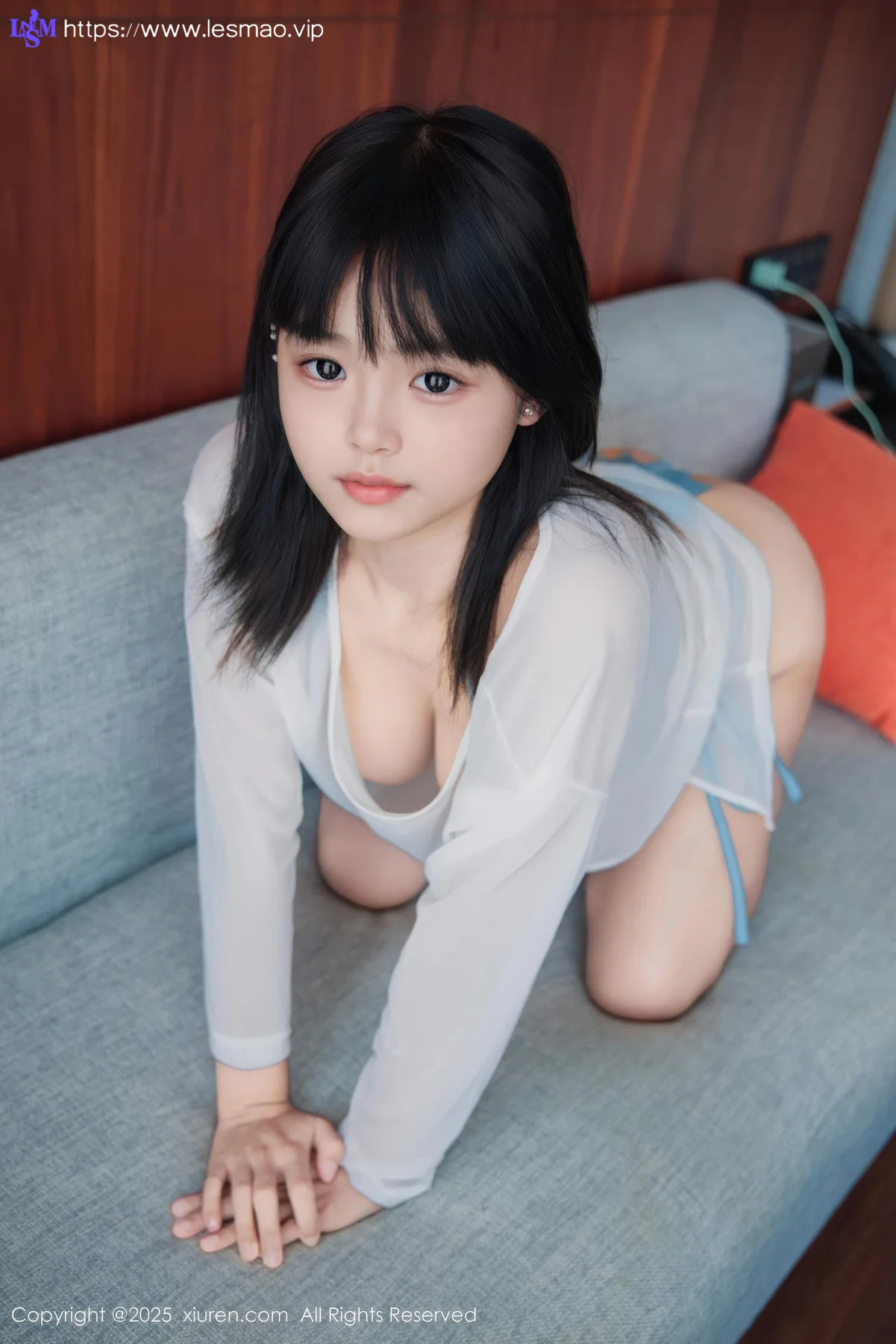 XiuRen 秀人 No.10651 小泠 首套写真蓝色比基尼 - 5