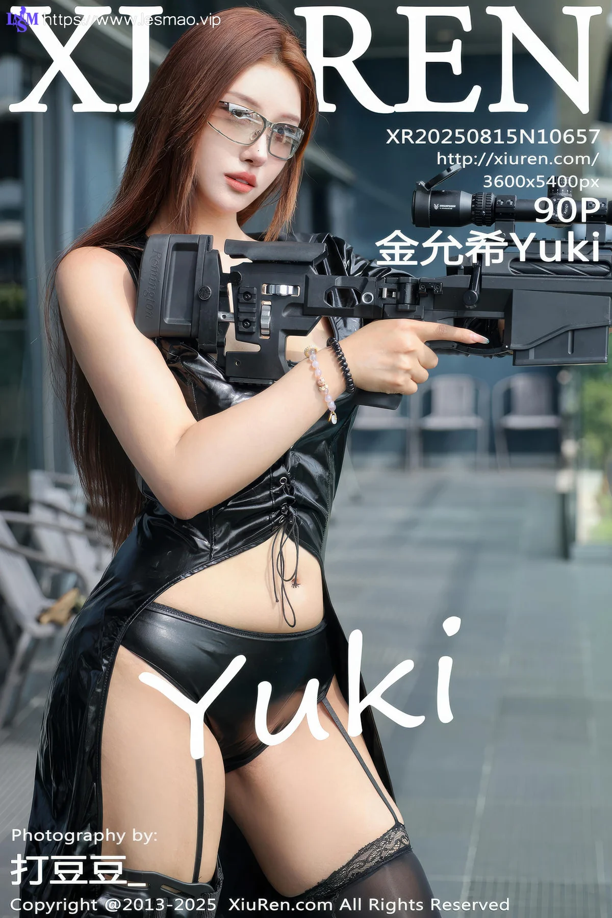 XiuRen 秀人 No.10657 金允希Yuki 黑色皮衣魅惑 - 1