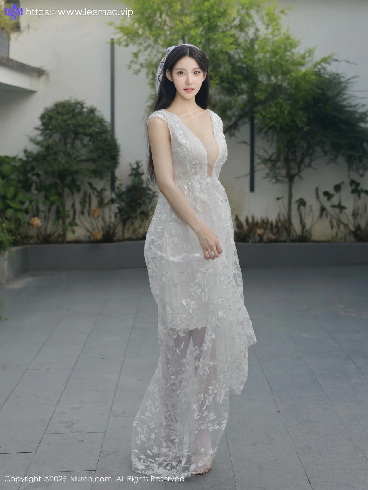 XiuRen 秀人 No.10661 梨霜儿 白色婚纱诱人白色丝袜 - 5