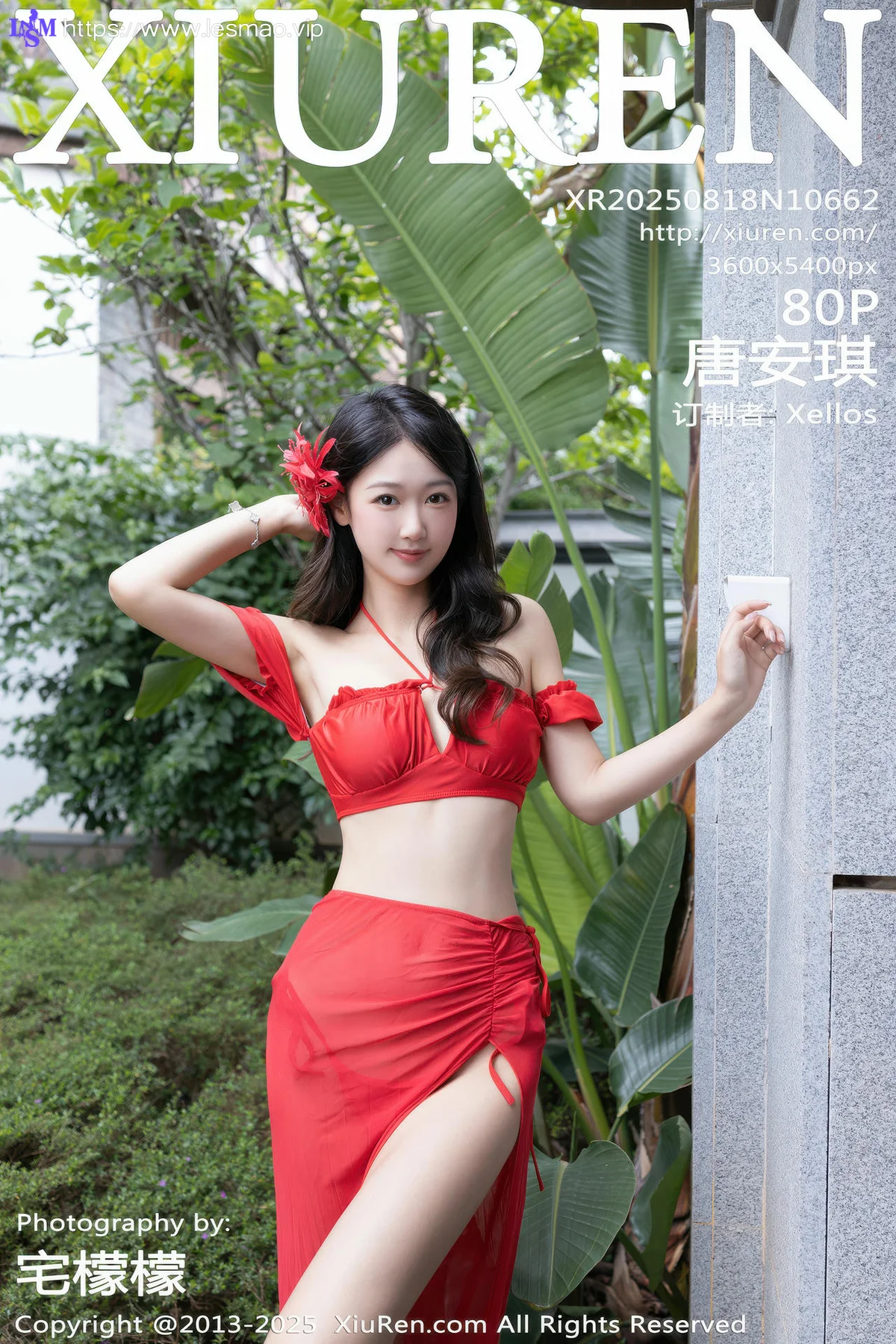 XiuRen 秀人 No.10662 唐安琪 性感红色泳衣 - 1