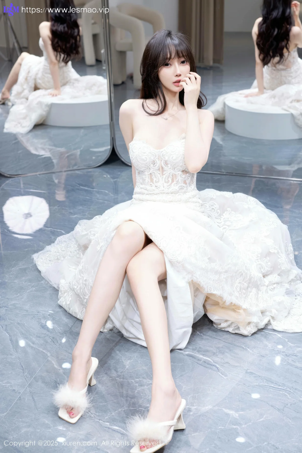 XiuRen 秀人 No.10663 玥儿玥er 性感白色婚纱 - 2