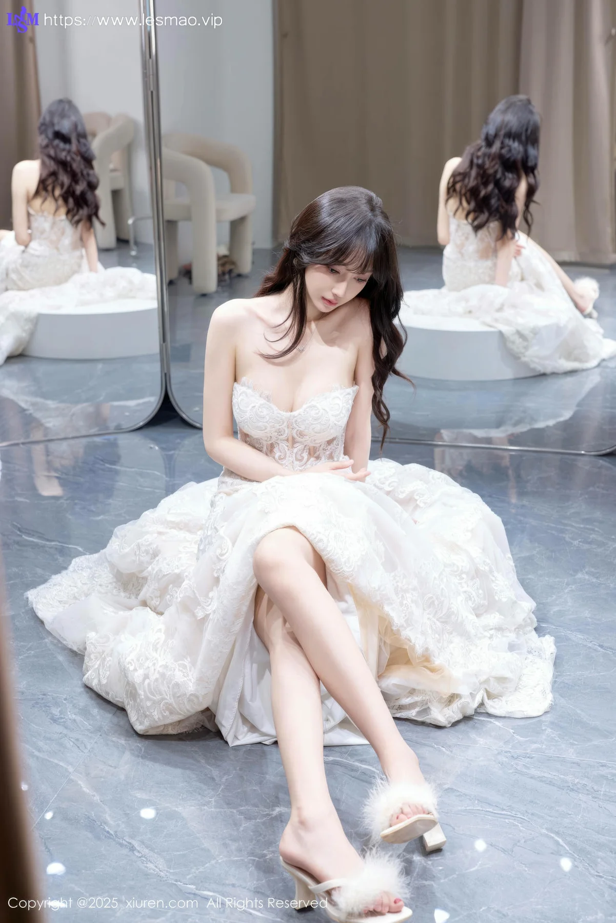 XiuRen 秀人 No.10663 玥儿玥er 性感白色婚纱 - 4
