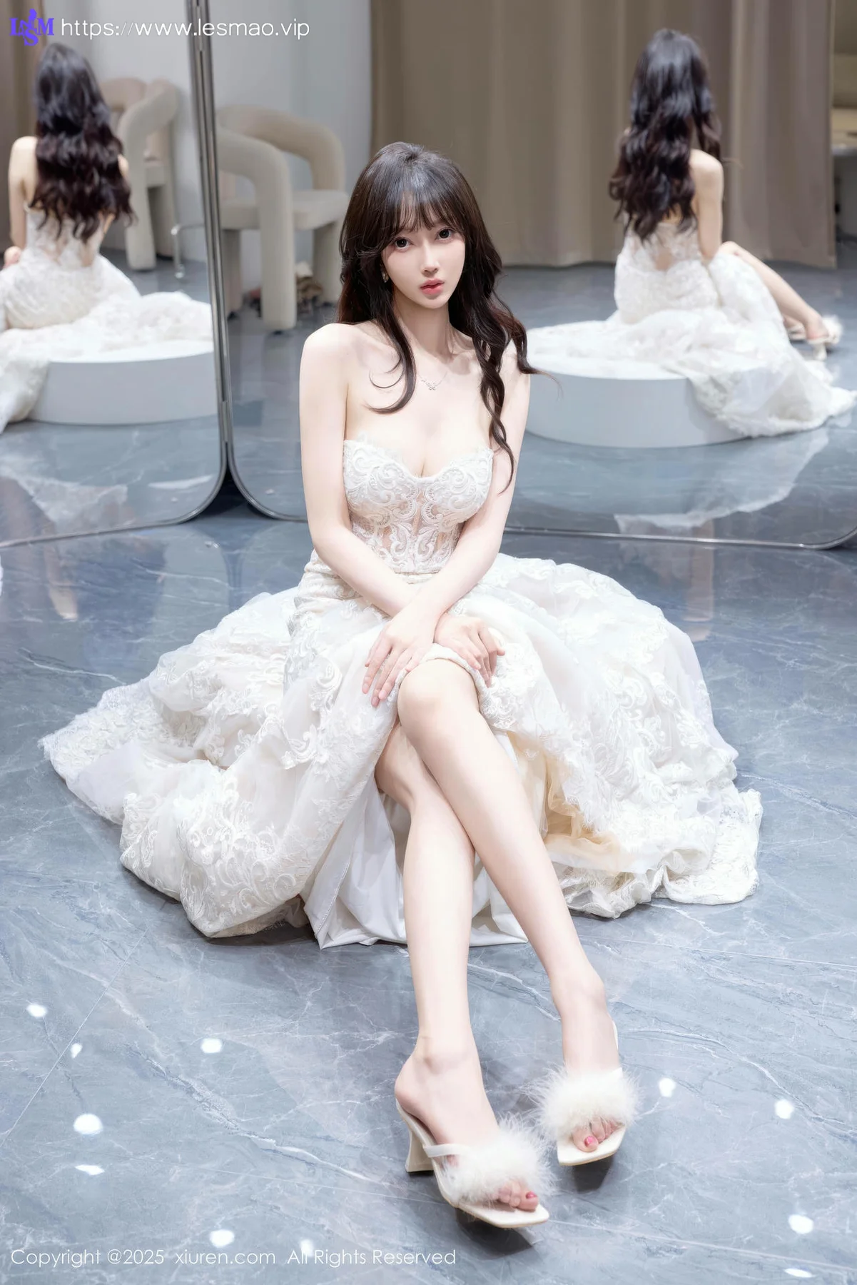 XiuRen 秀人 No.10663 玥儿玥er 性感白色婚纱 - 5