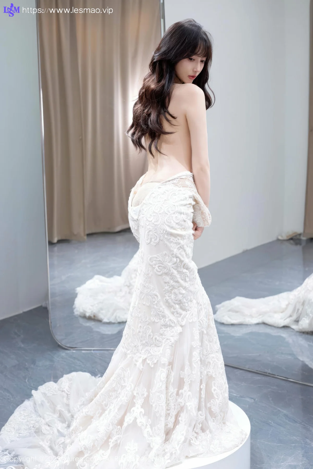 XiuRen 秀人 No.10663 玥儿玥er 性感白色婚纱 - 7