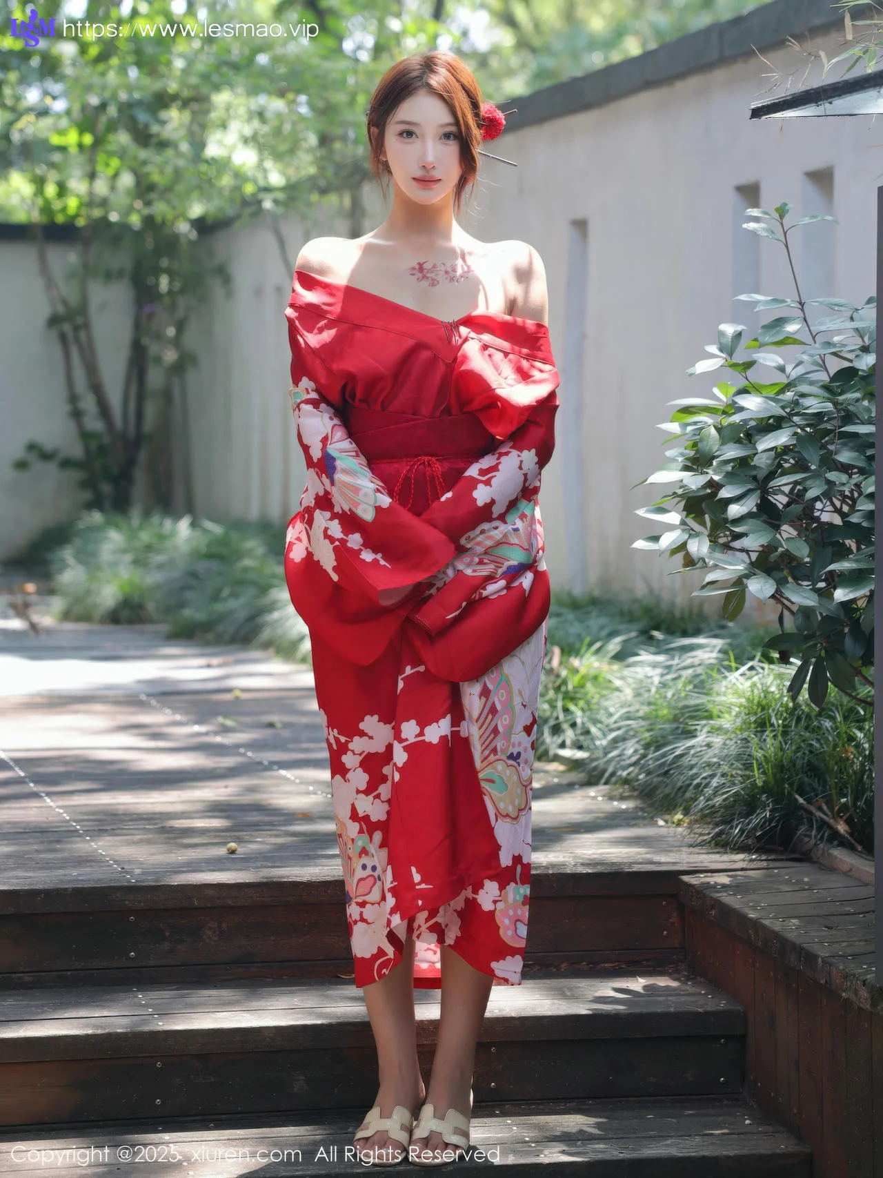 XiuRen 秀人 No.10683 金允希Yuki 性感红色和服 - 10