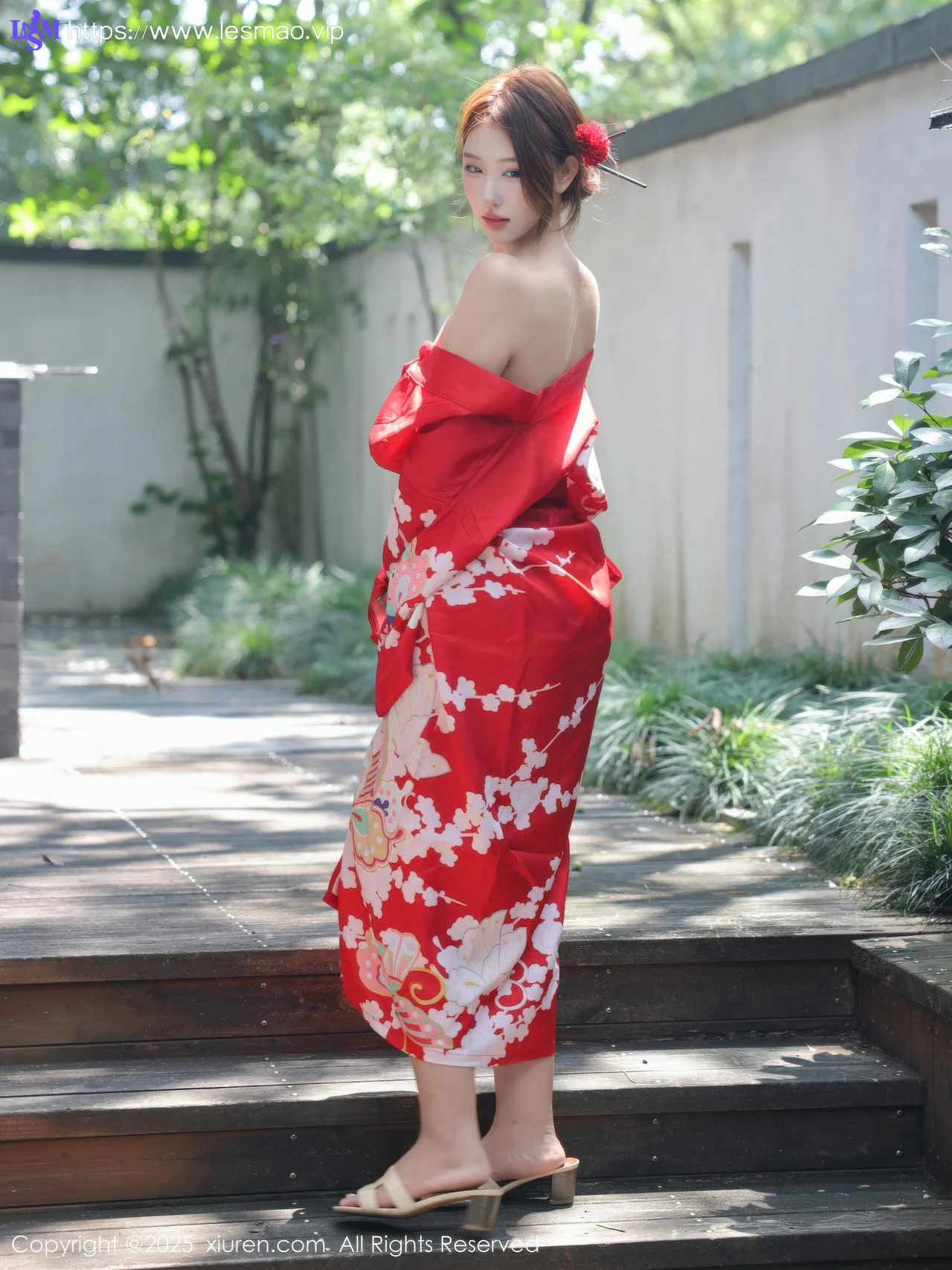 XiuRen 秀人 No.10683 金允希Yuki 性感红色和服 - 2