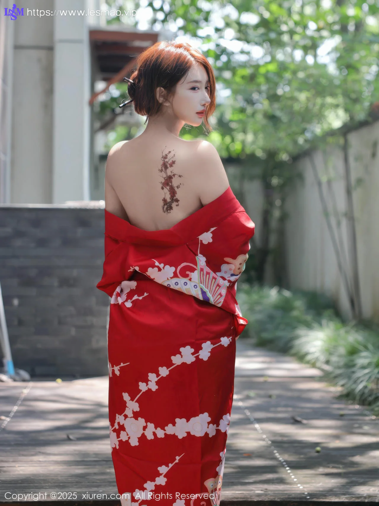 XiuRen 秀人 No.10683 金允希Yuki 性感红色和服 - 5