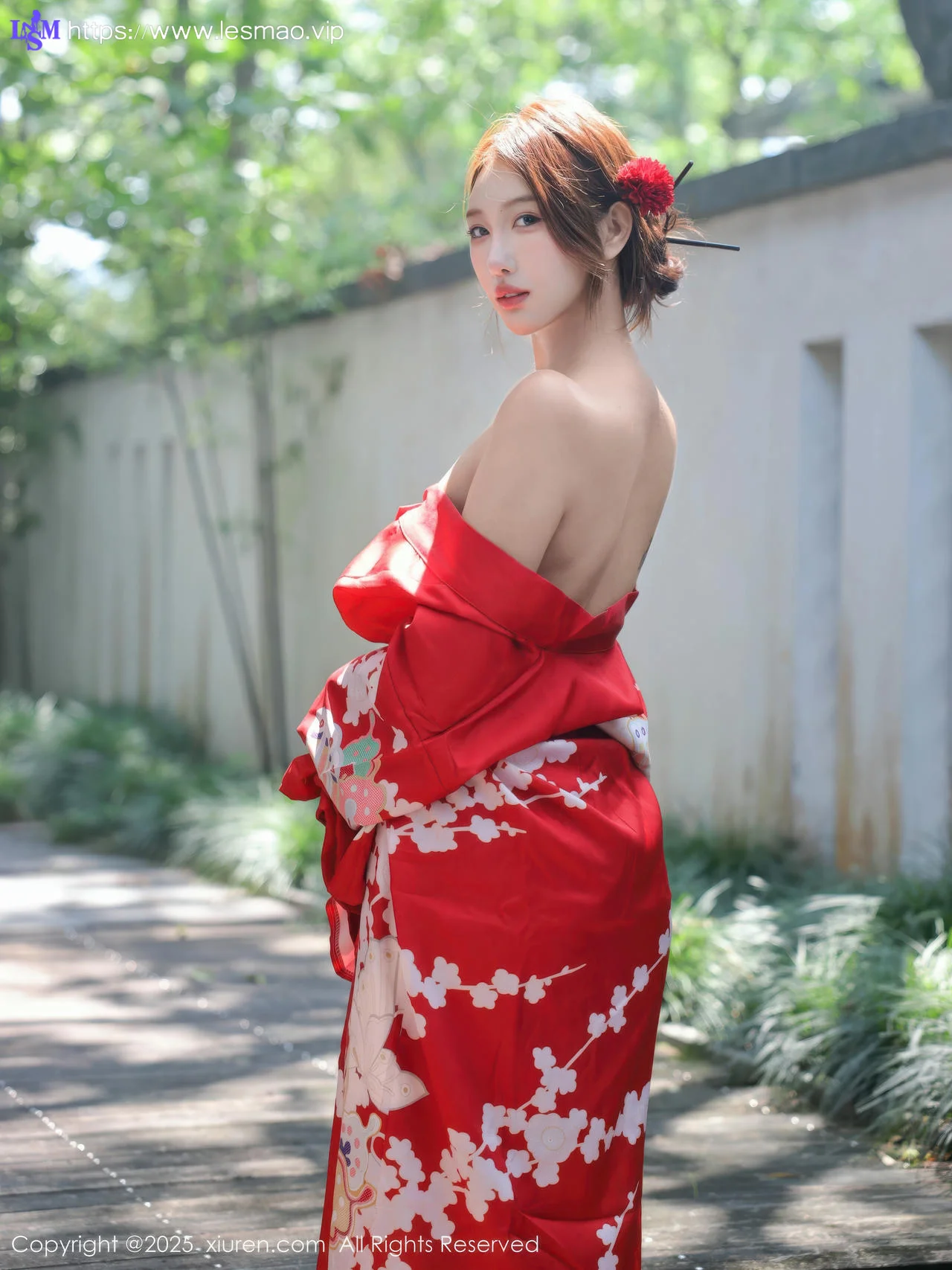 XiuRen 秀人 No.10683 金允希Yuki 性感红色和服 - 6