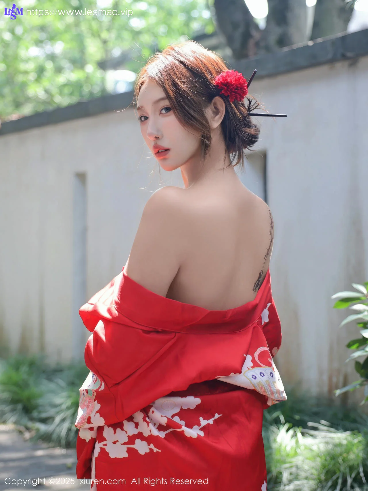 XiuRen 秀人 No.10683 金允希Yuki 性感红色和服 - 7