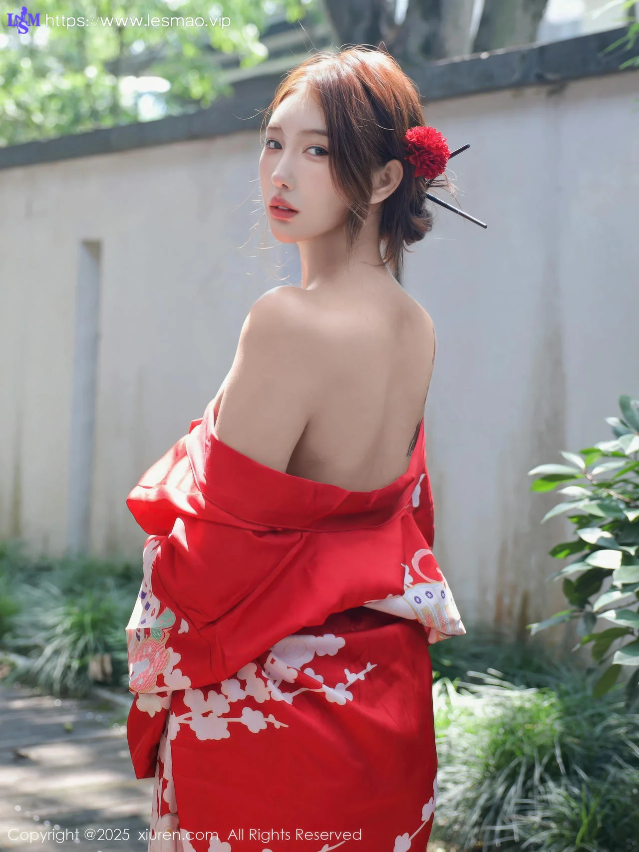XiuRen 秀人 No.10683 金允希Yuki 性感红色和服 - 8