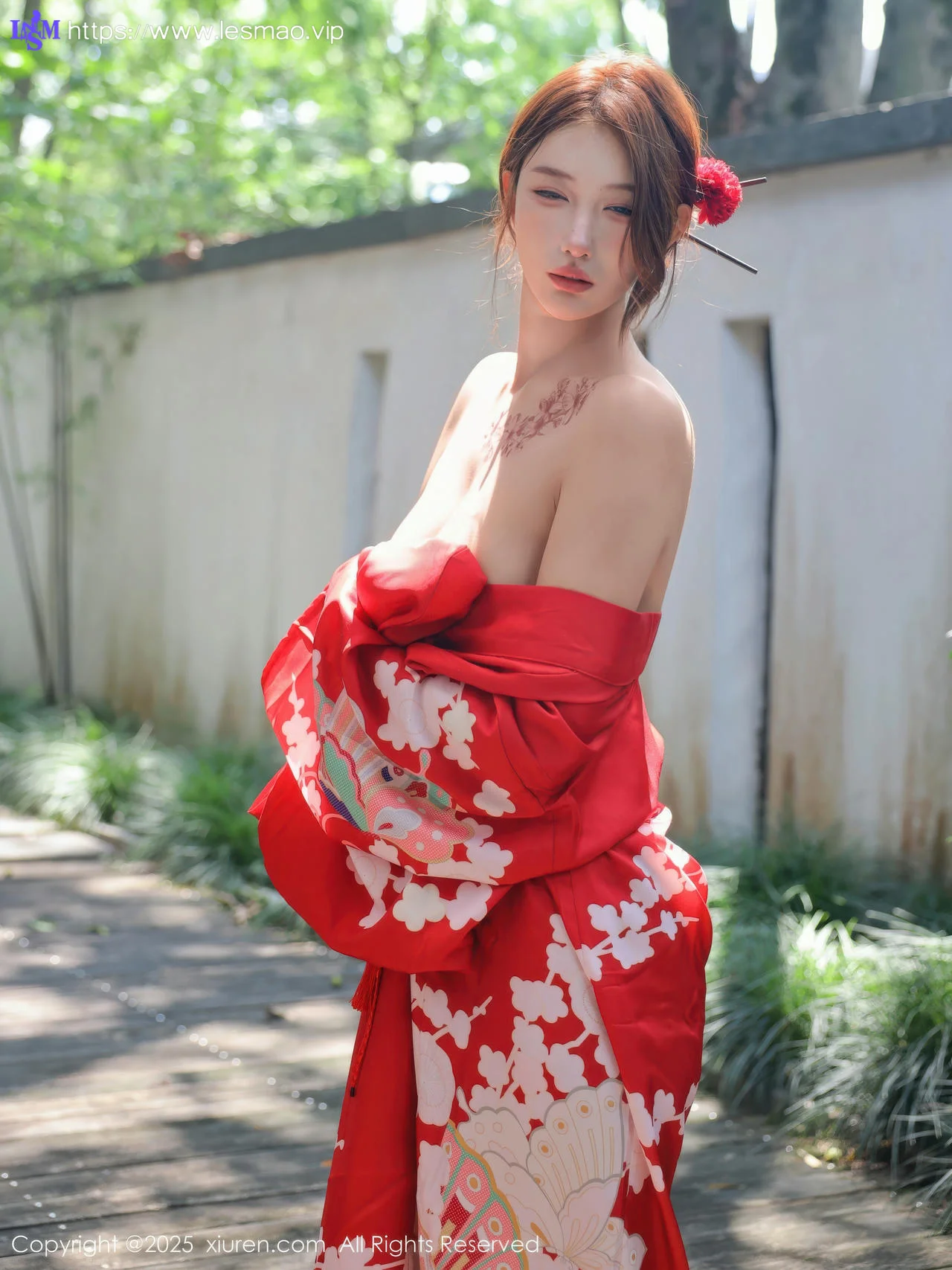 XiuRen 秀人 No.10683 金允希Yuki 性感红色和服 - 10