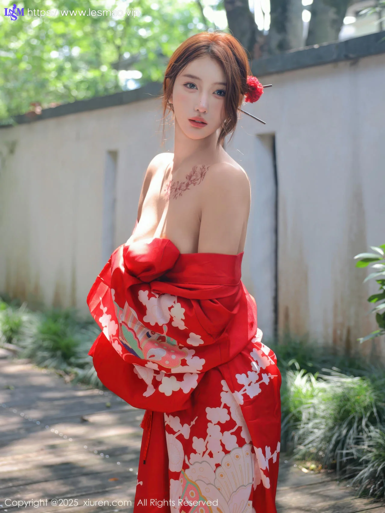 XiuRen 秀人 No.10683 金允希Yuki 性感红色和服 - 1