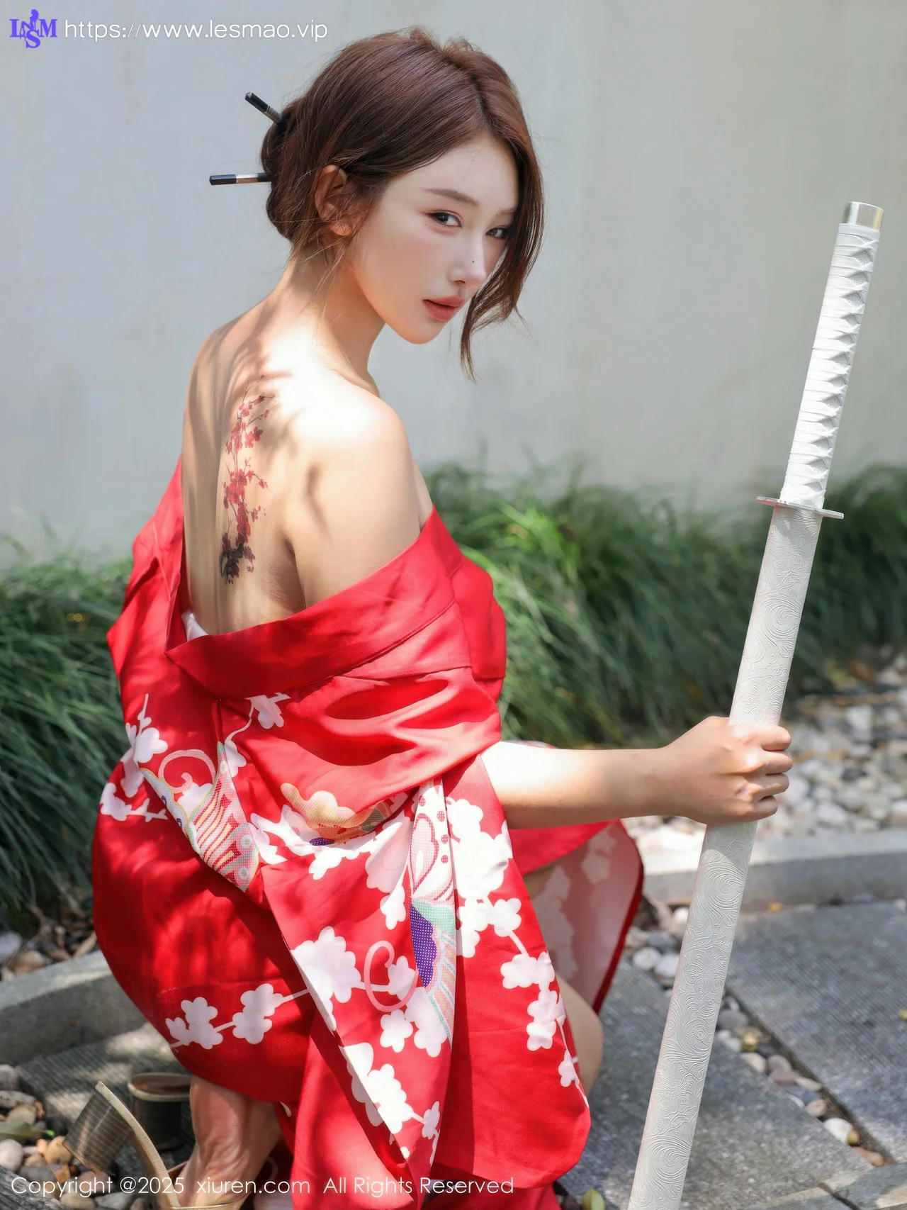 XiuRen 秀人 No.10683 金允希Yuki 性感红色和服 - 7