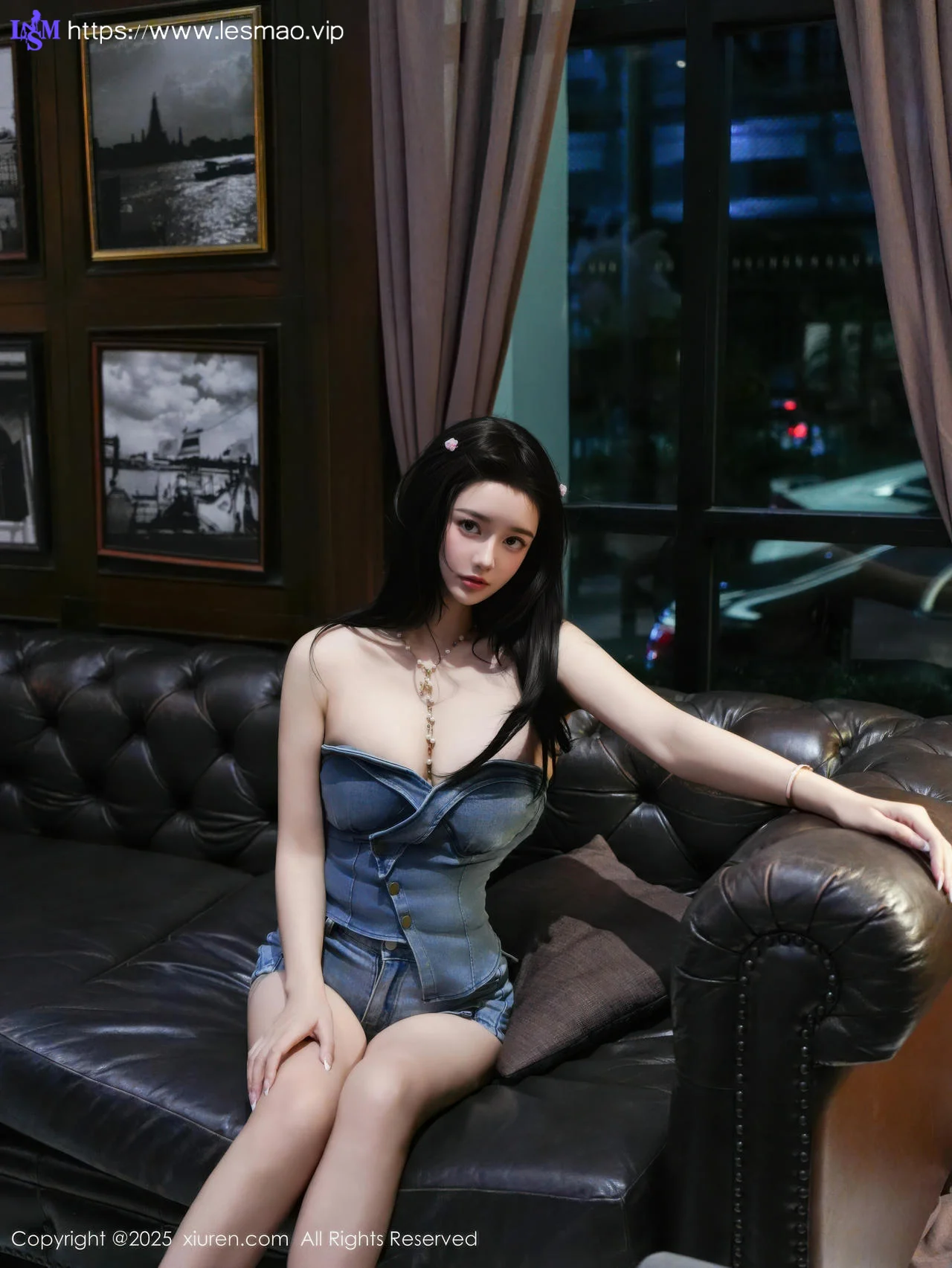 XiuRen 秀人 No.10685 特蕾莎 蓝色牛仔短裙 - 4