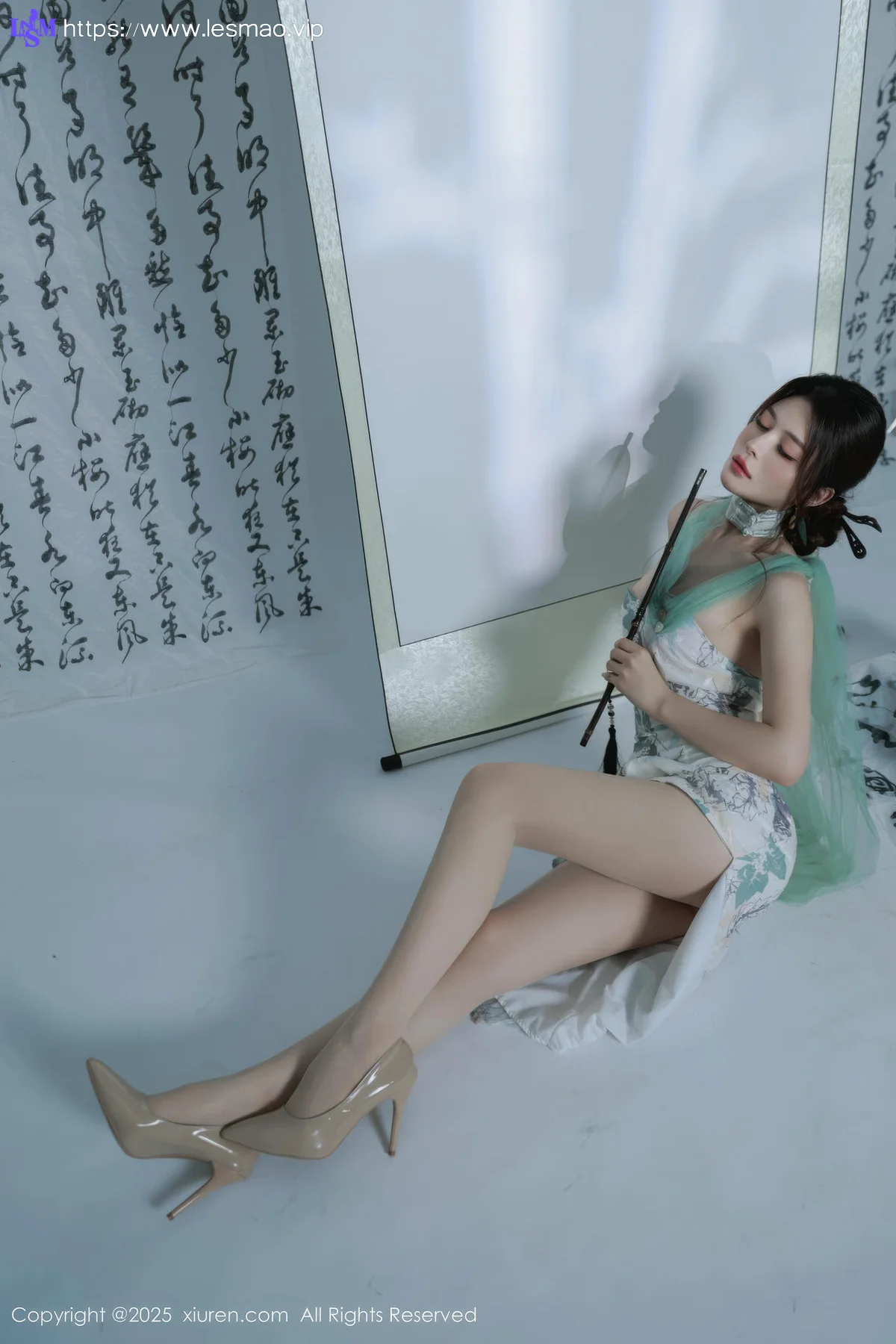 XiuRen 秀人 No.10694 阿依莎  浅色古风服饰 - 5