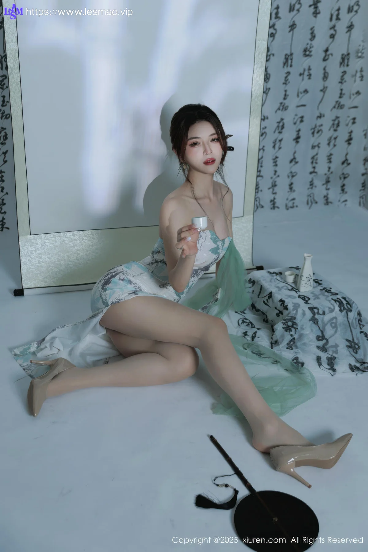 XiuRen 秀人 No.10694 阿依莎  浅色古风服饰 - 6
