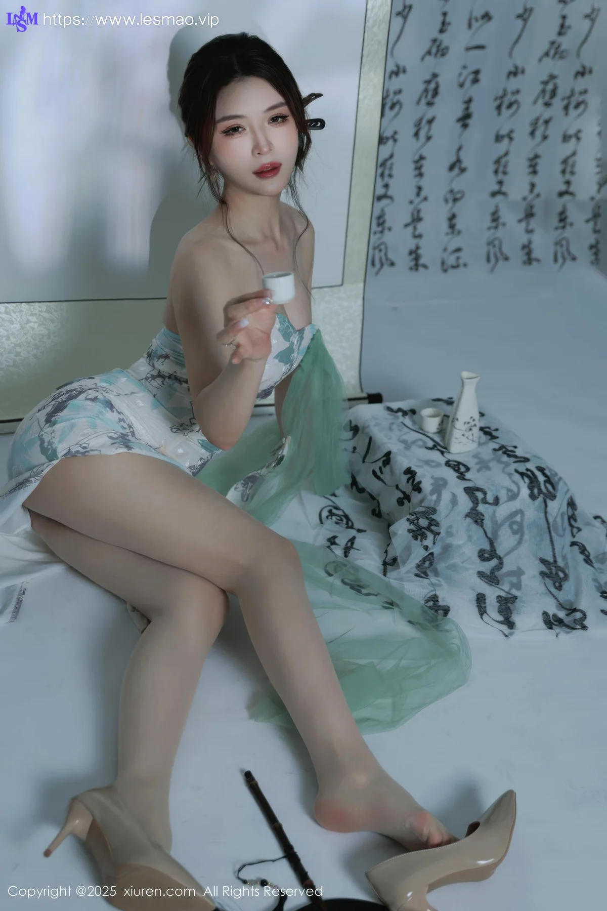 XiuRen 秀人 No.10694 阿依莎  浅色古风服饰 - 7
